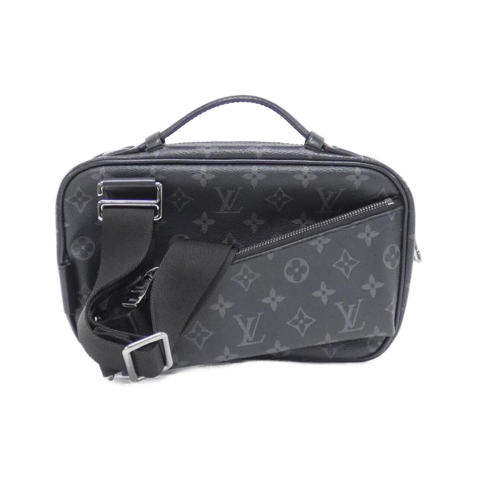 Louis Vuitton Black Coated Canvas Shoulder Bag