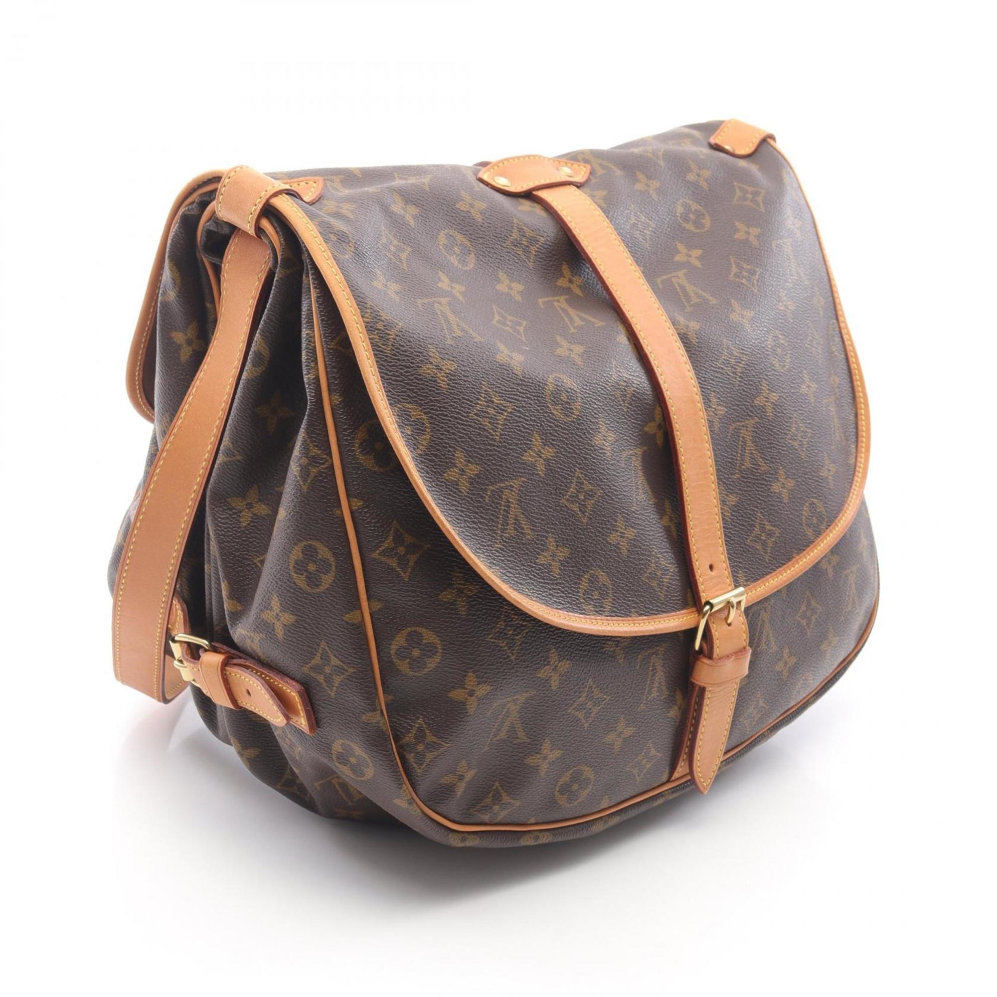 Louis Vuitton Brown Monogram Coated Canvas Pvc Leather Shoulder Bag