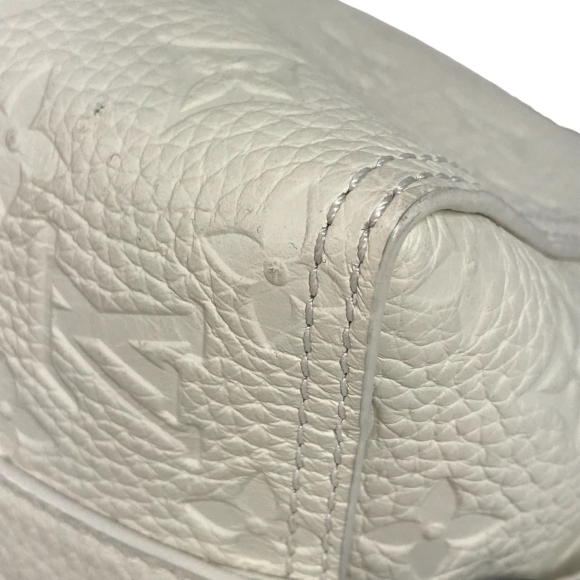 Louis Vuitton Monogram Empreinte White Leather Clutch Bag Pochette Shoulder Bag