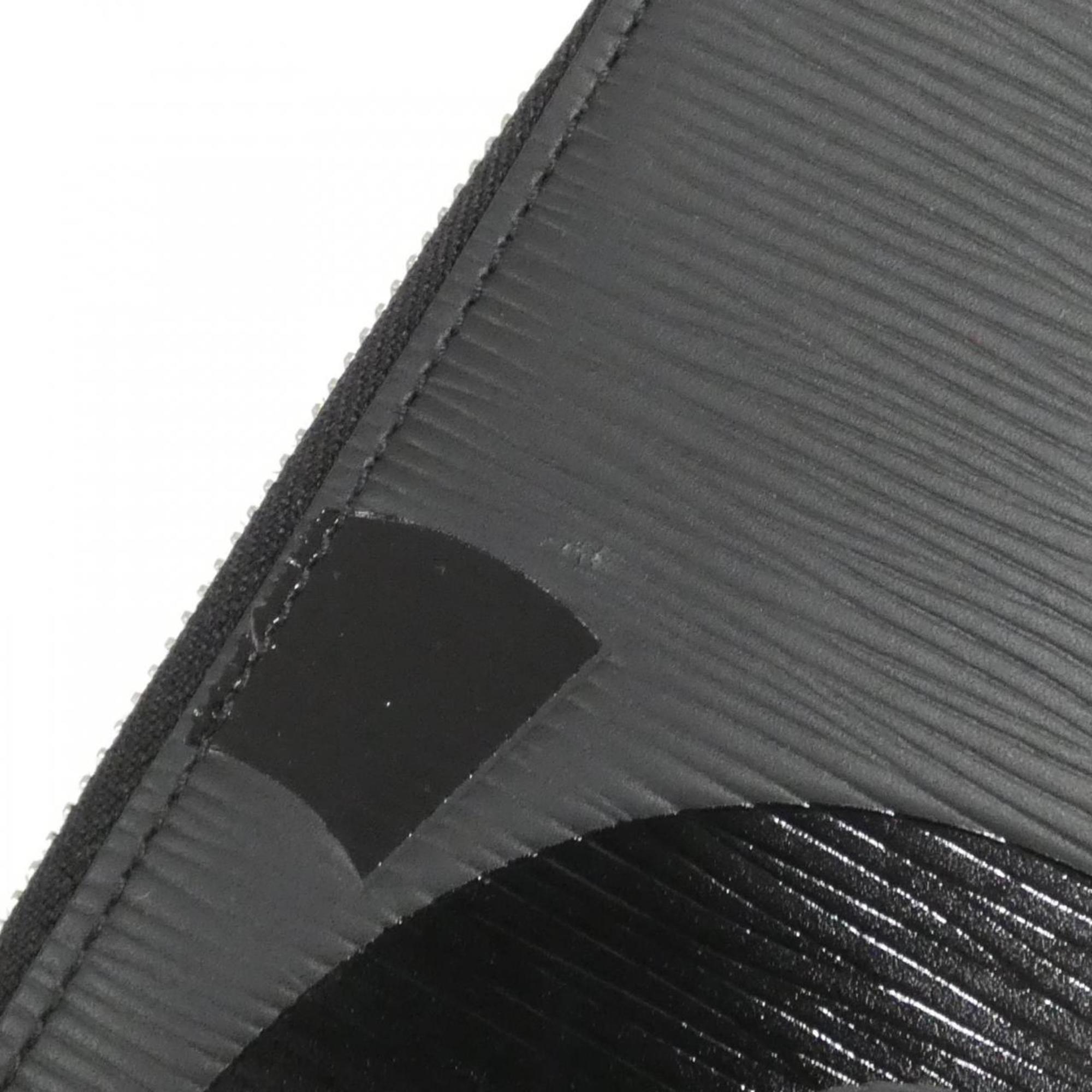 Louis Vuitton Black Leather Handbag Pochette