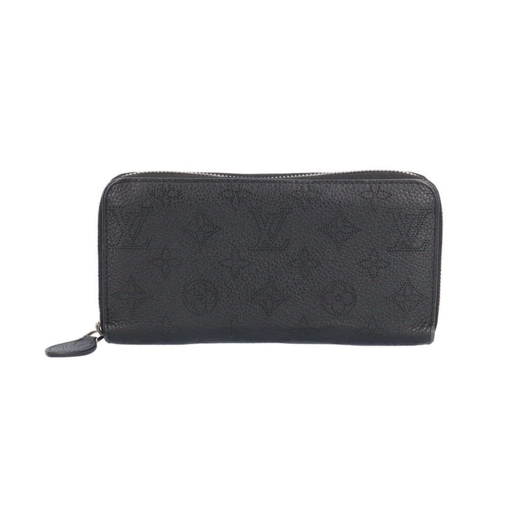 Louis Vuitton Black Mahina Leather Long Wallet