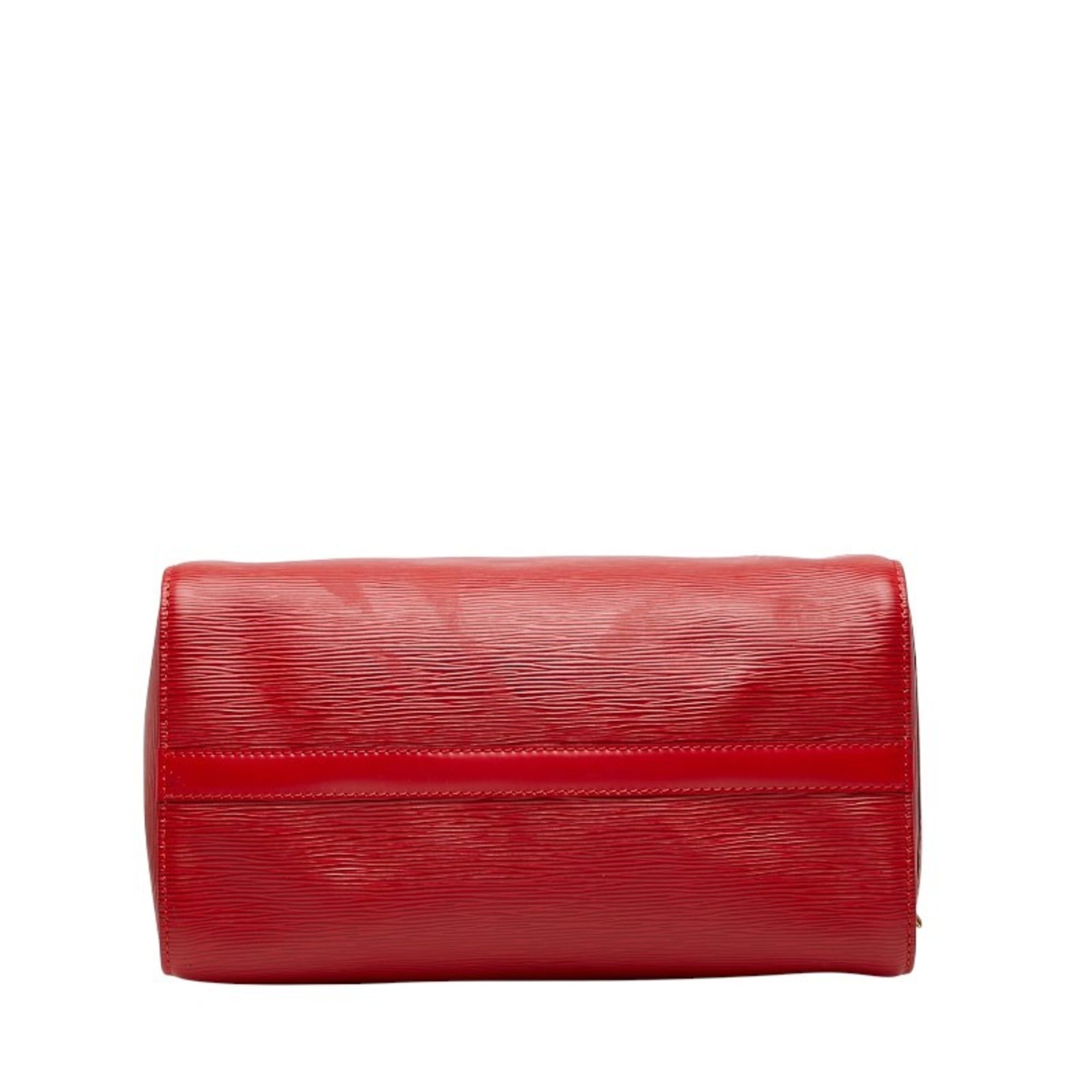 Louis Vuitton Castilian Red Leather Boston Bag Handbag