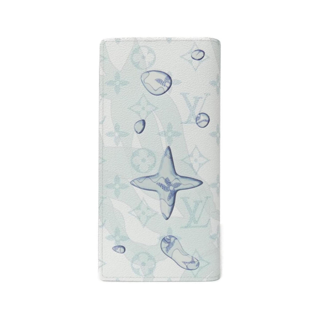 Louis Vuitton Light Blue Coated Canvas Long Wallet
