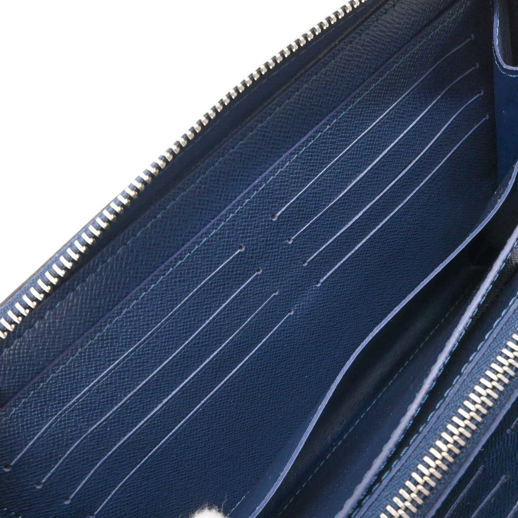 Louis Vuitton Taiga Navy Blue Taiga Leather Long Wallet