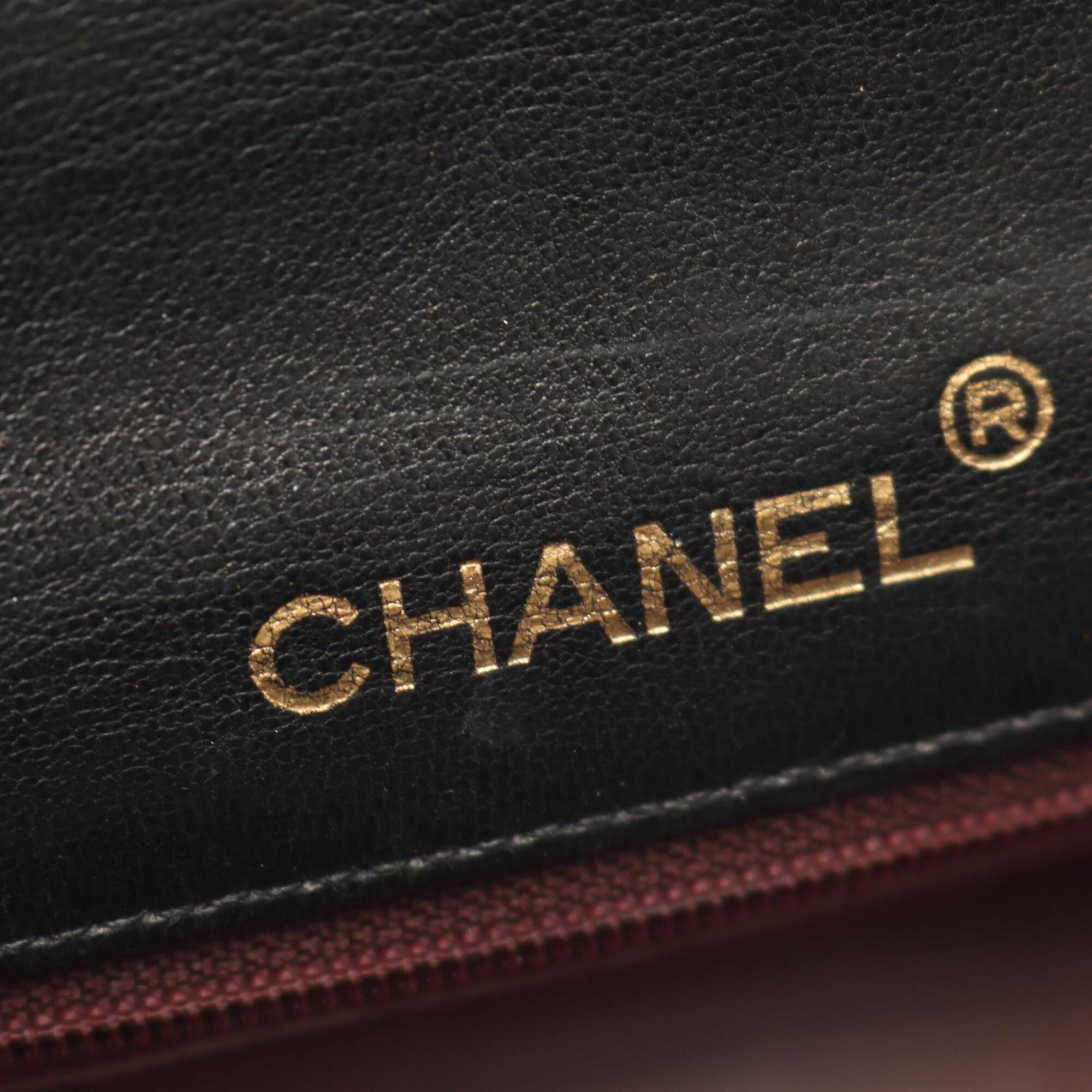 Chanel Black Leather Handbag Shoulder Bag