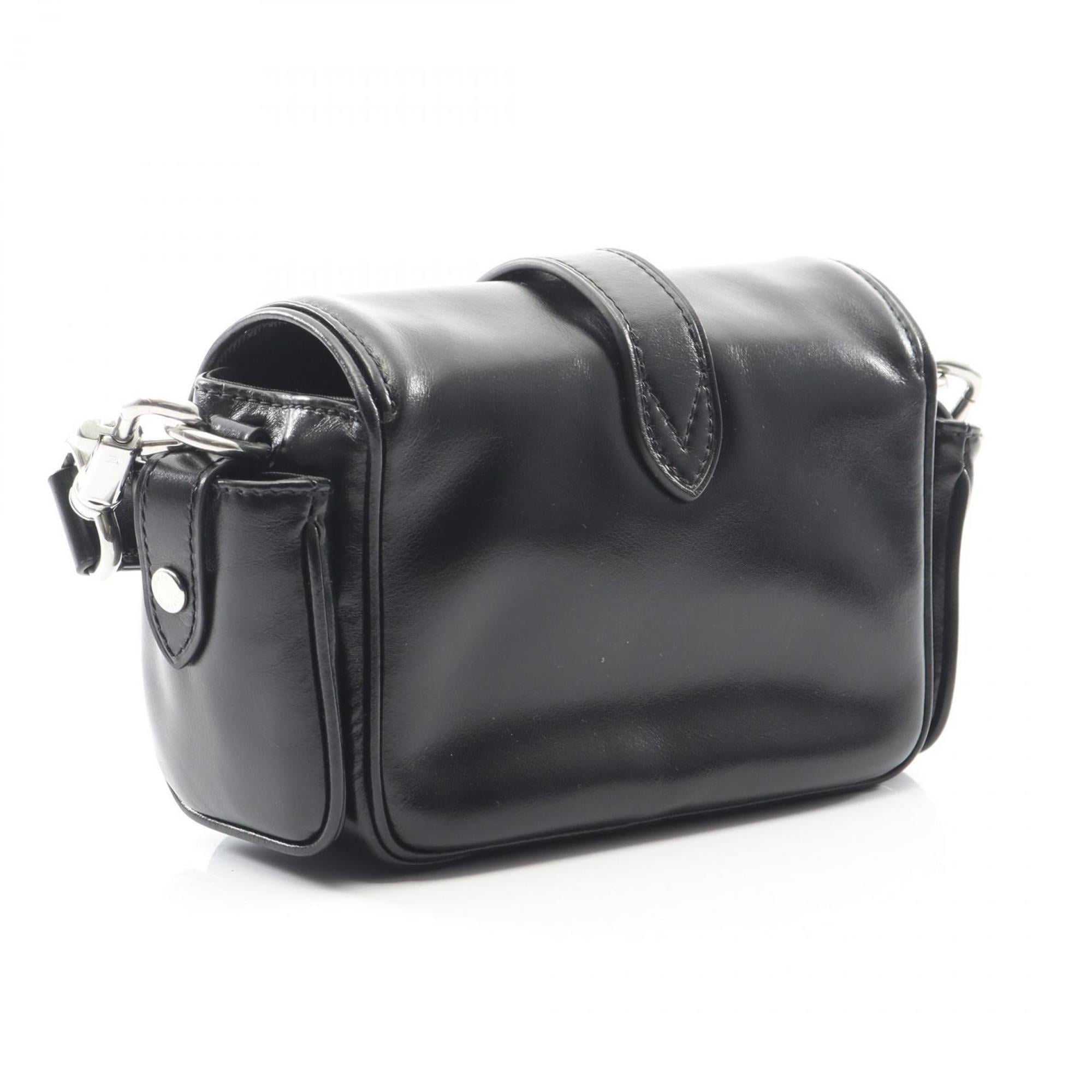 Louis Vuitton Black Leather Shoulder Bag