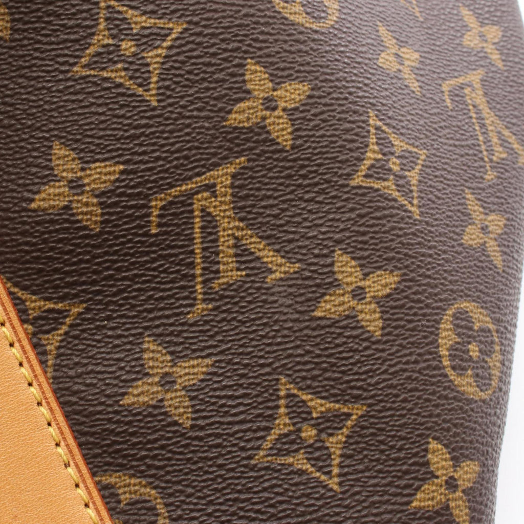 Louis Vuitton Brown Coated Canvas Leather Boston Bag