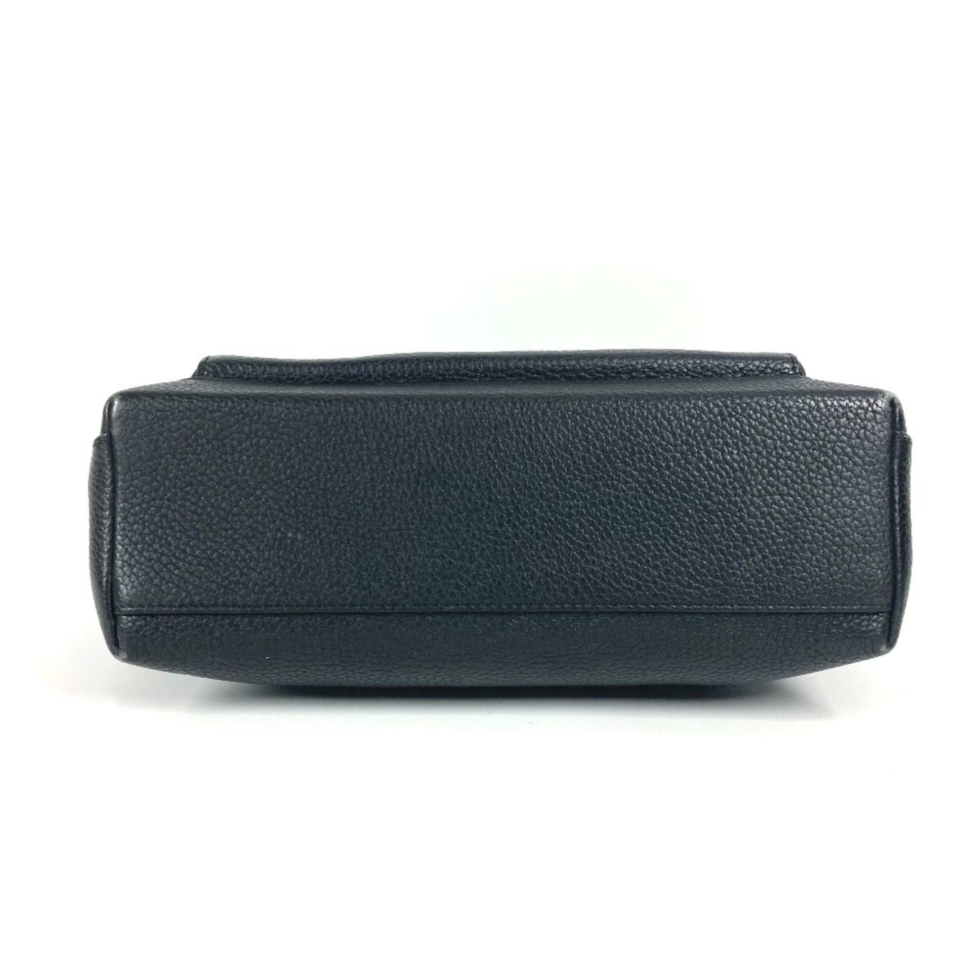 Louis Vuitton Black Noir Leather Messenger Bag Shoulder Bag