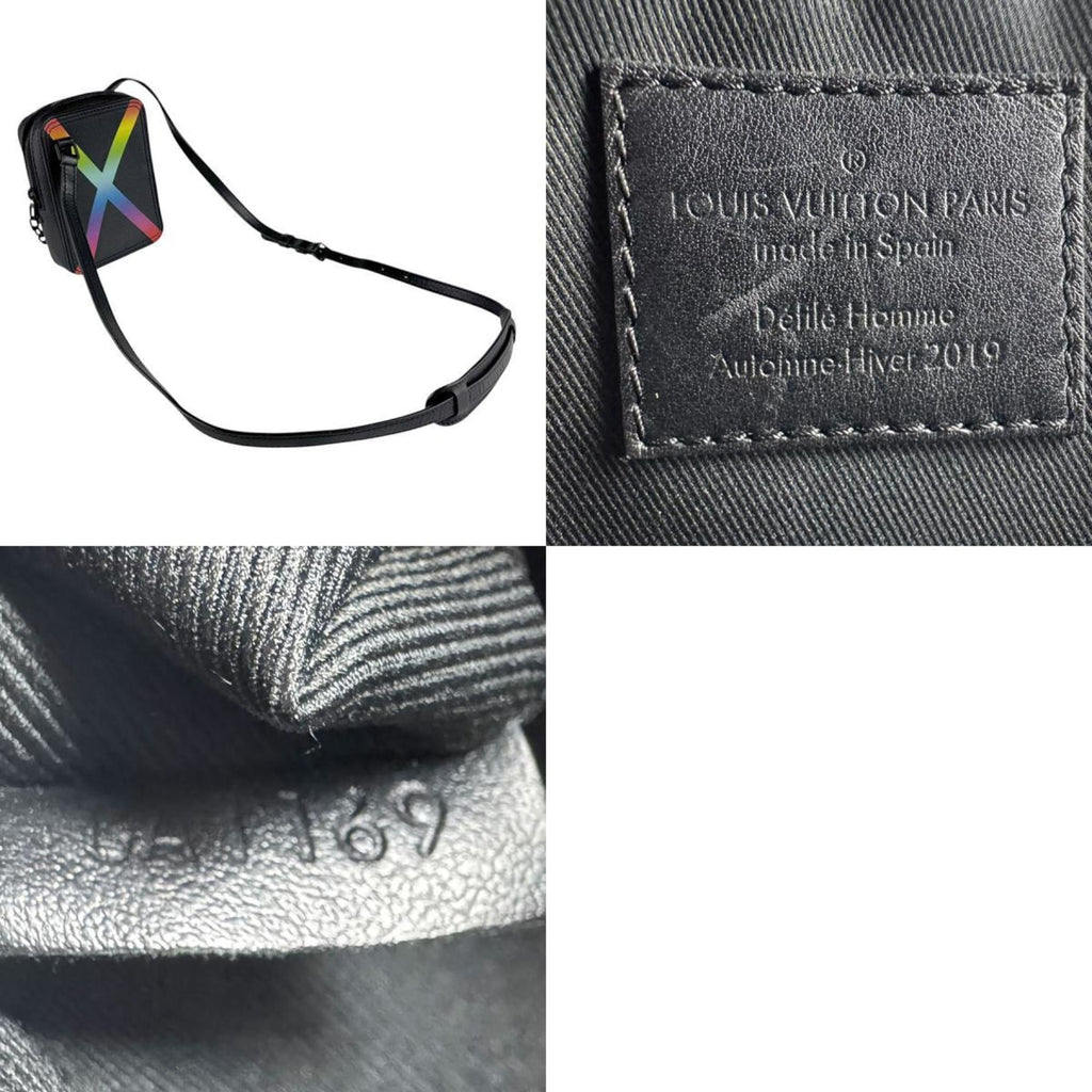 Louis Vuitton Multi-Color Noir Taiga Leather Shoulder Bag