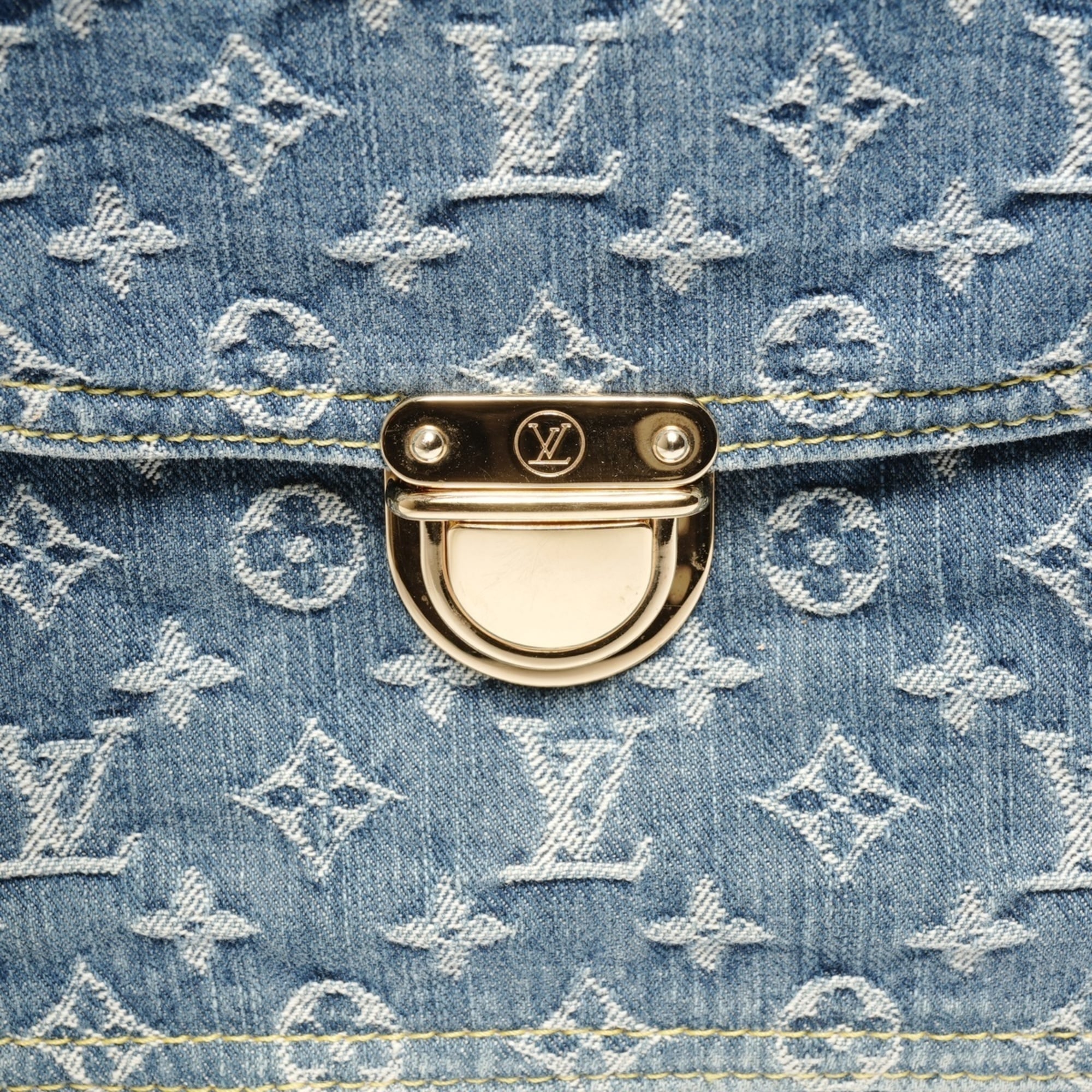 Louis Vuitton Navy Monogram Denim Handbag