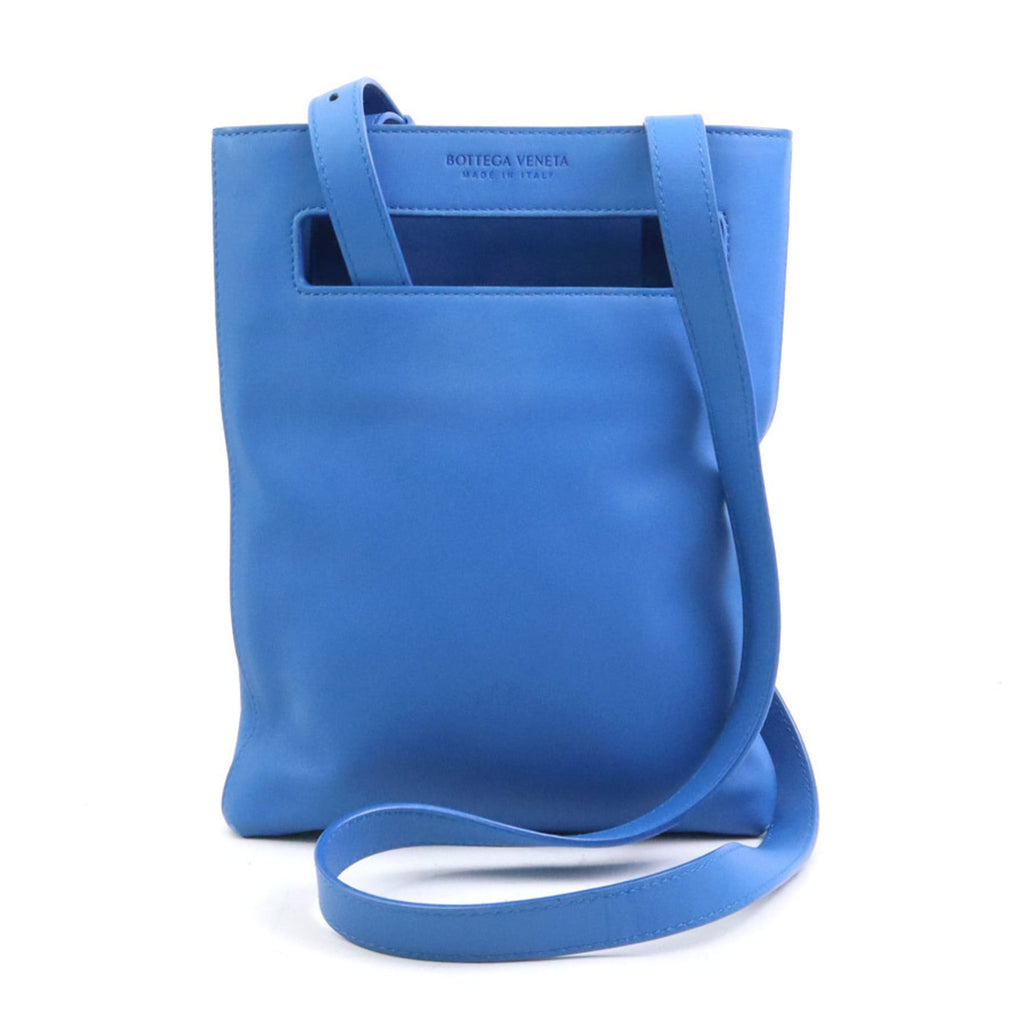 Bottega Veneta Blue Leather Shoulder Bag