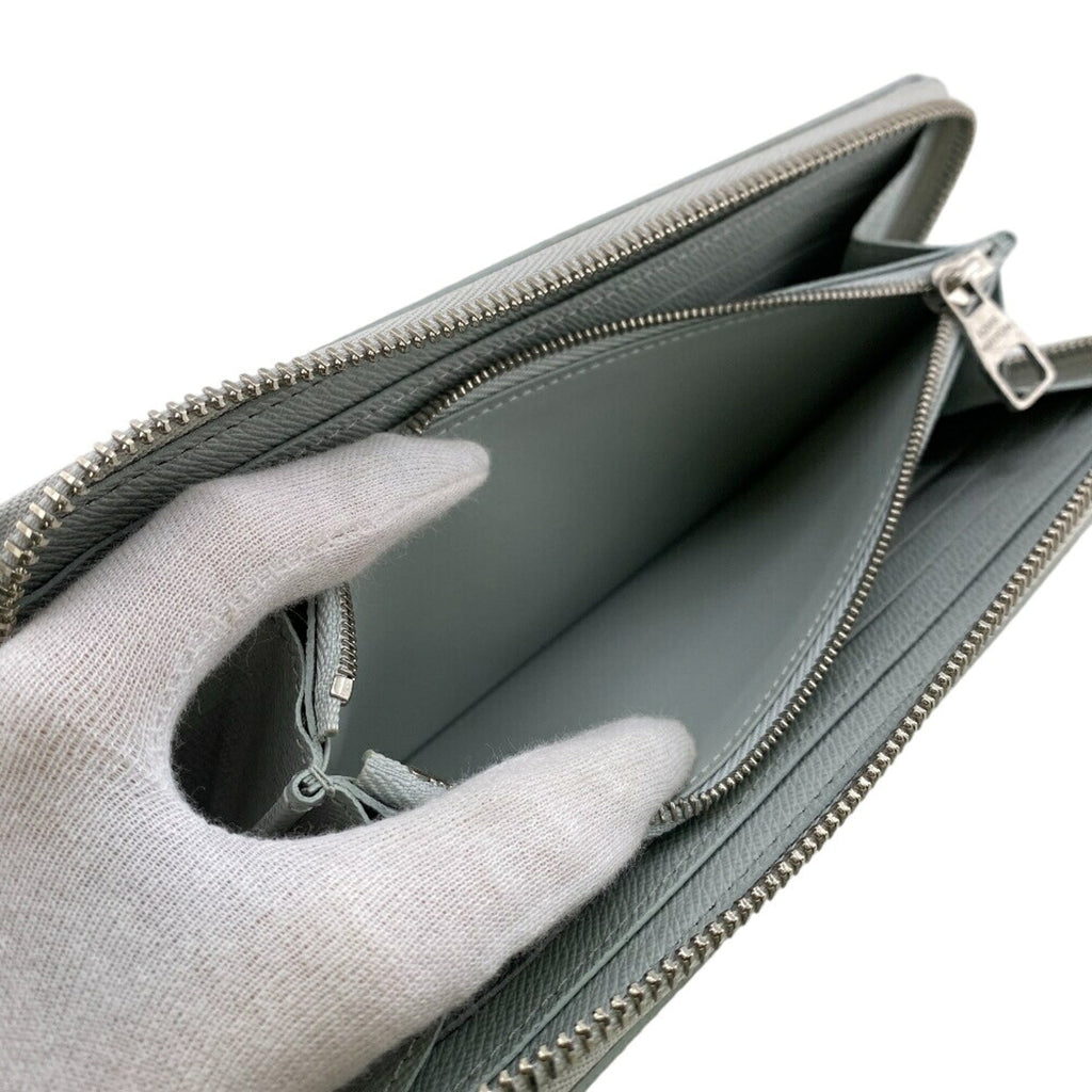 Louis Vuitton Gray Leather Long Wallet