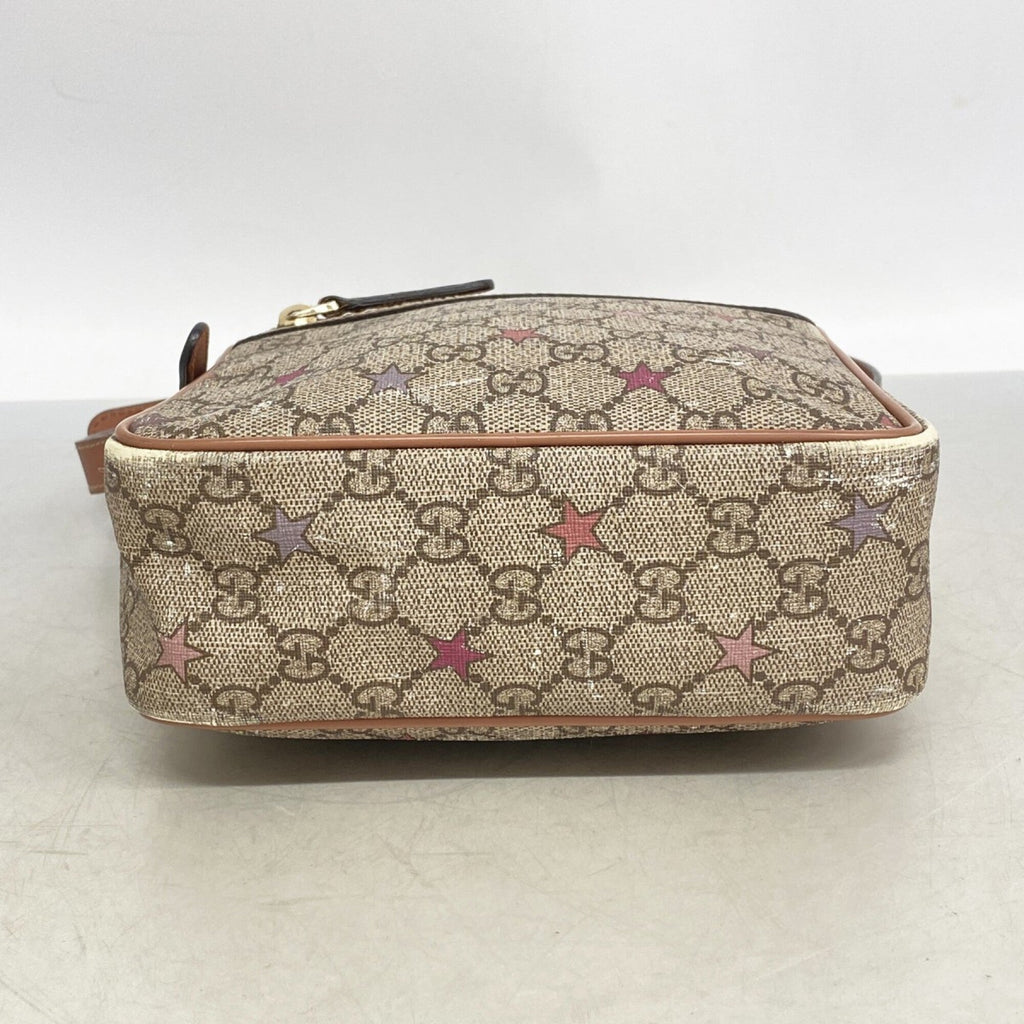 Gucci Brown Pink Pvc Shoulder Bag (Pre-Owned)