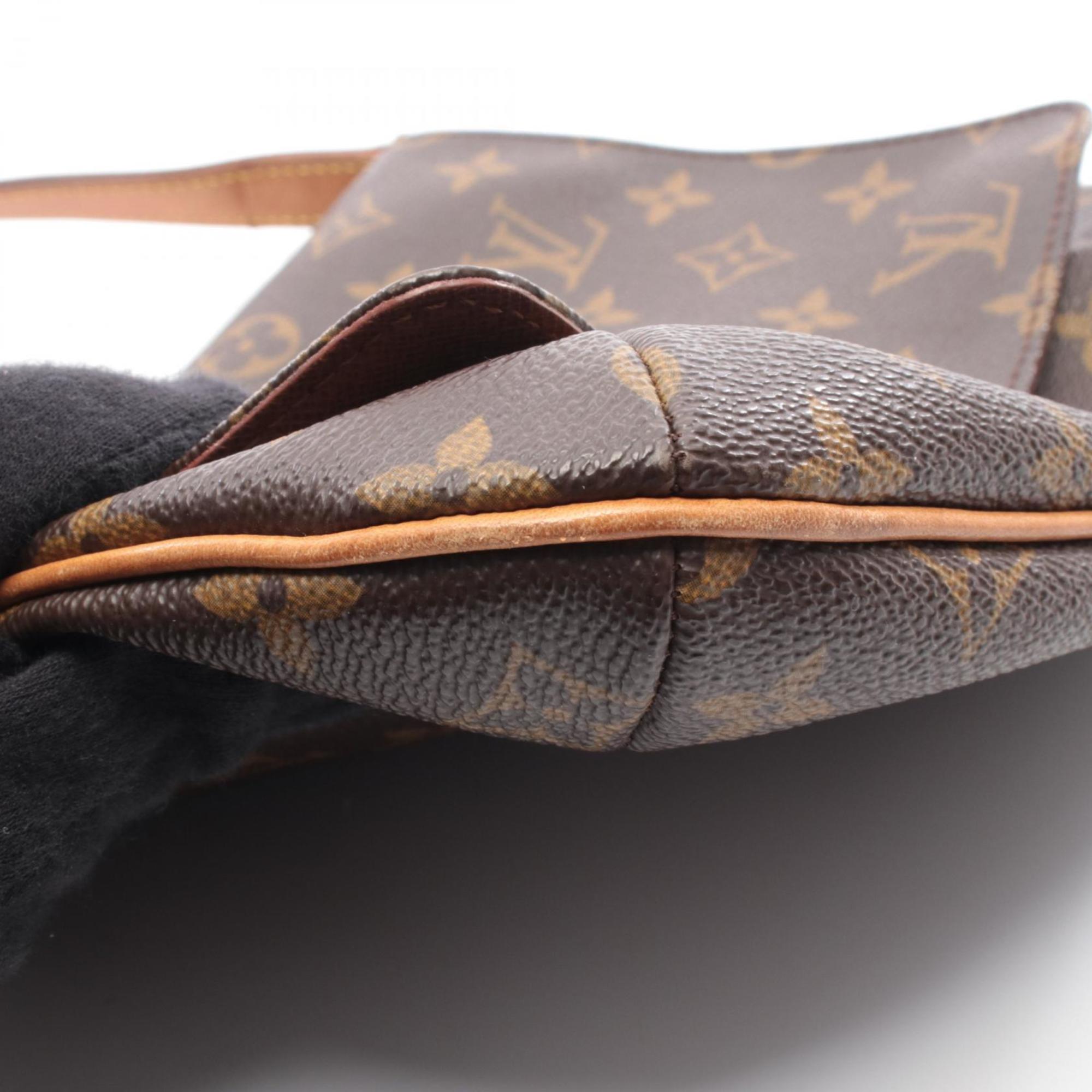 Louis Vuitton Brown Pvc Leather Handbag Shoulder Bag