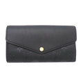 Louis Vuitton Black Noir Monogram Empreinte Long Wallet