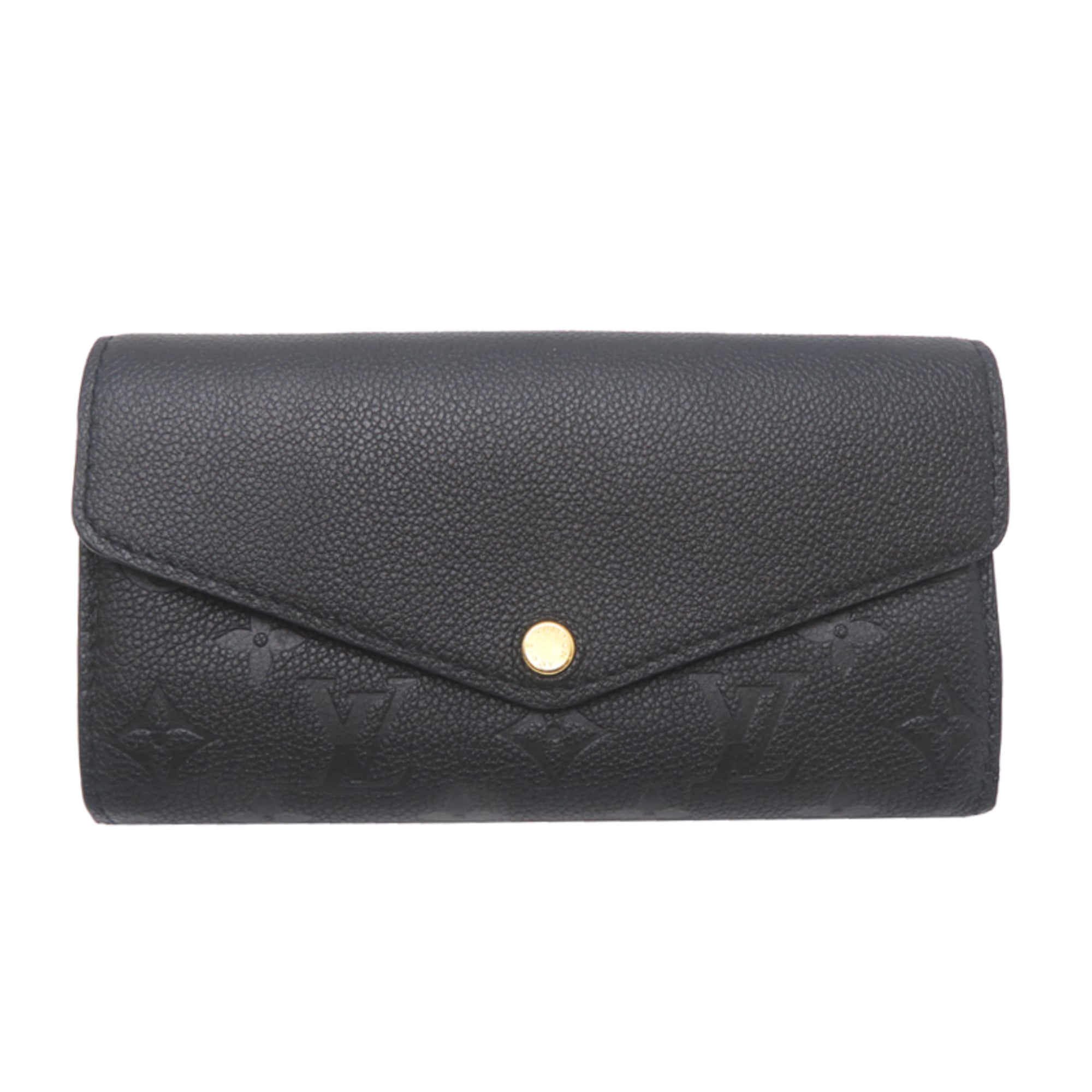 Louis Vuitton Black Noir Monogram Empreinte Long Wallet