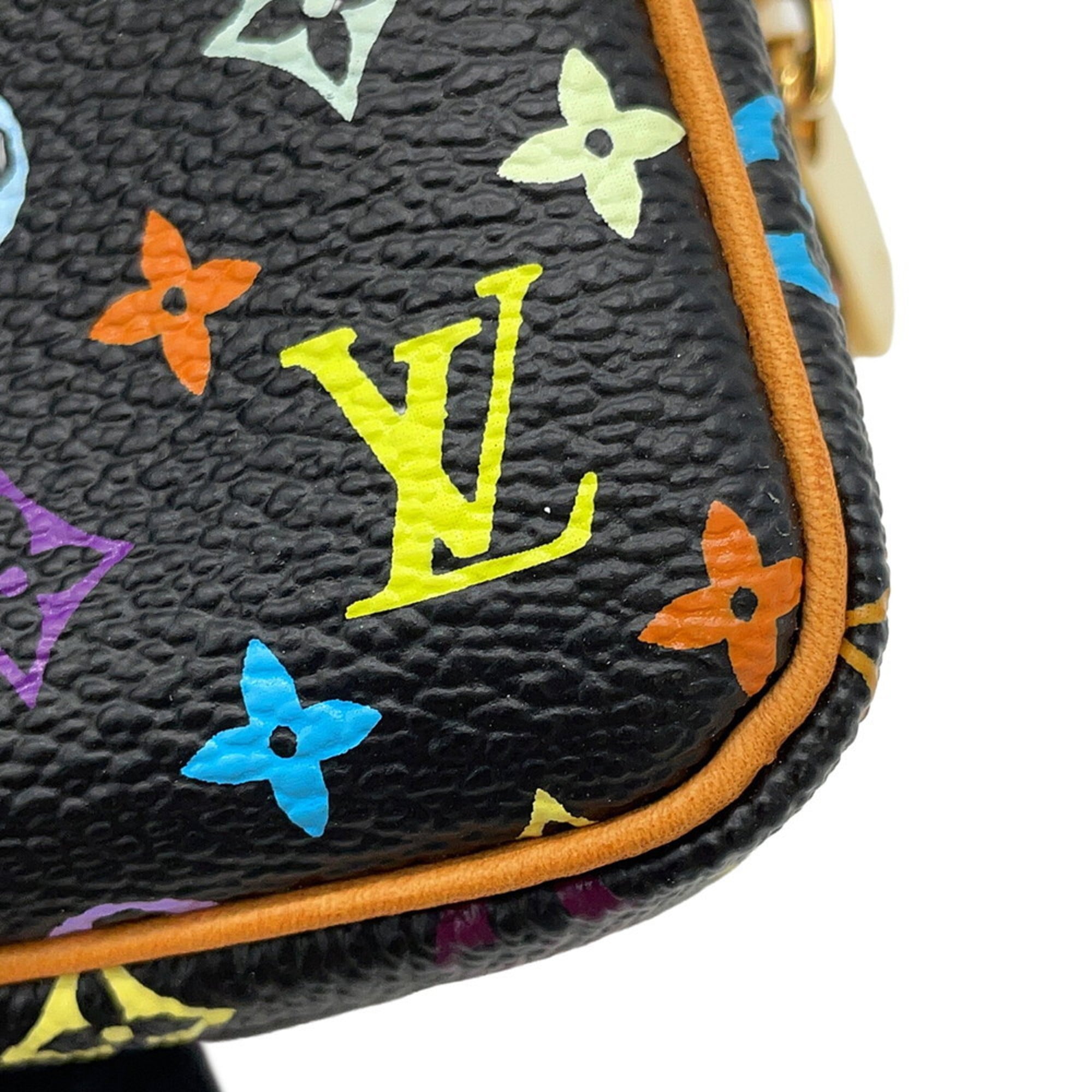 Louis Vuitton Brown Noir Monogram Multicolore Pouch
