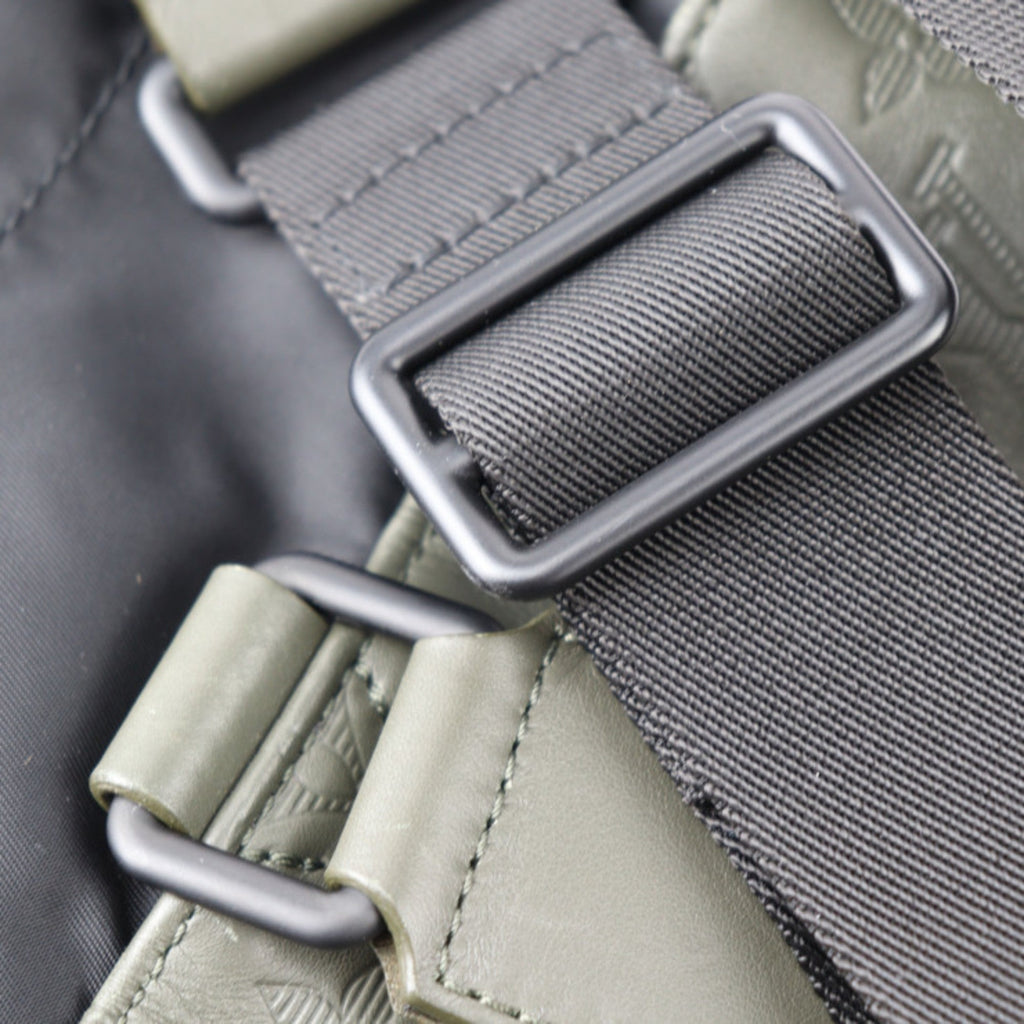 Louis Vuitton Black Khaki Leather Shoulder Bag