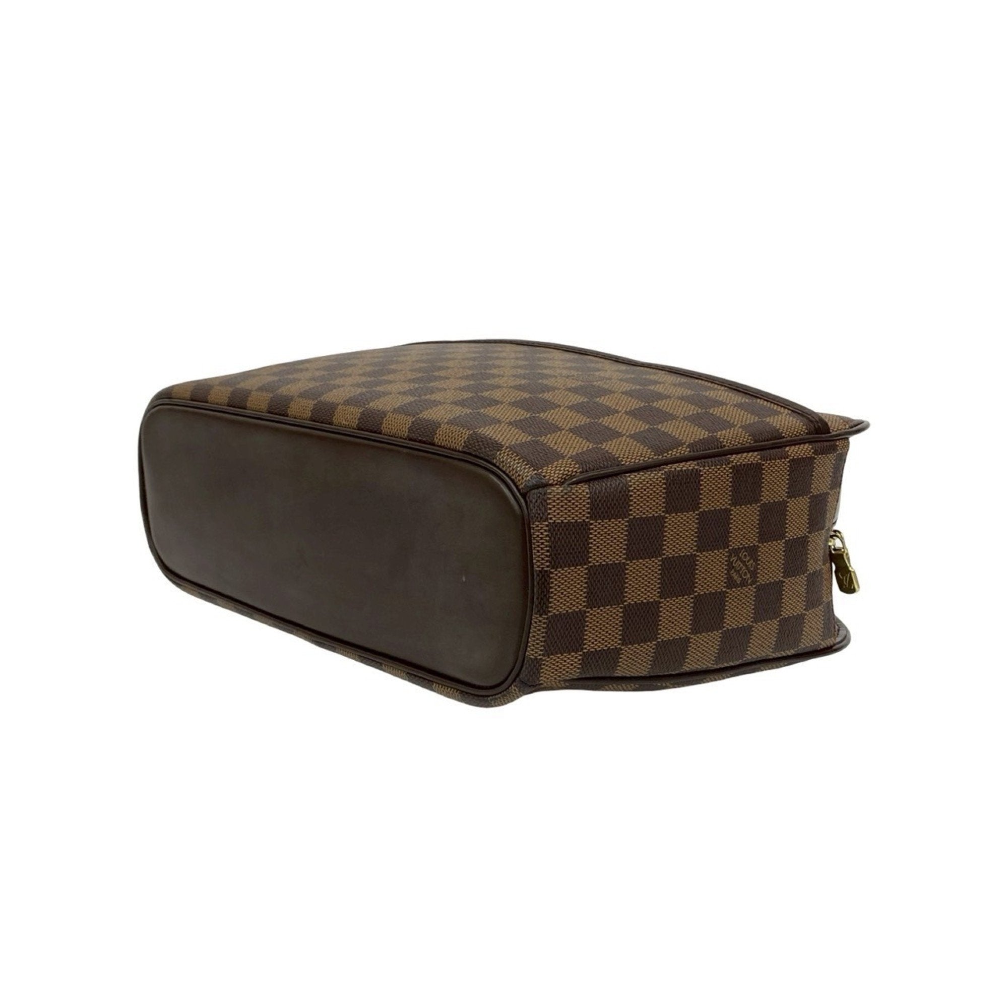 Louis Vuitton Brown Leather Pvc Boston Bag Handbag