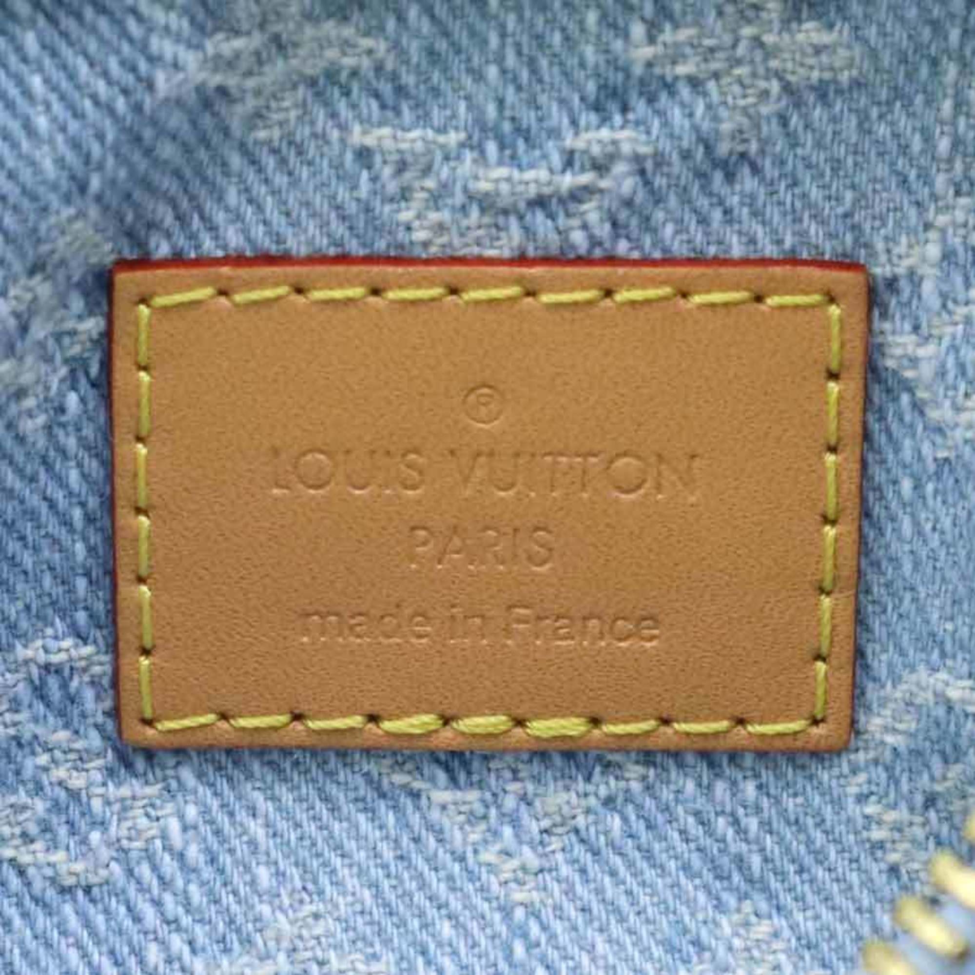 Louis Vuitton Sky Blue Monogram Denim Handbag Shoulder Bag