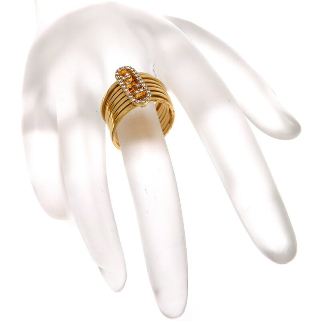 Fendi Gold Plating Band Ring
