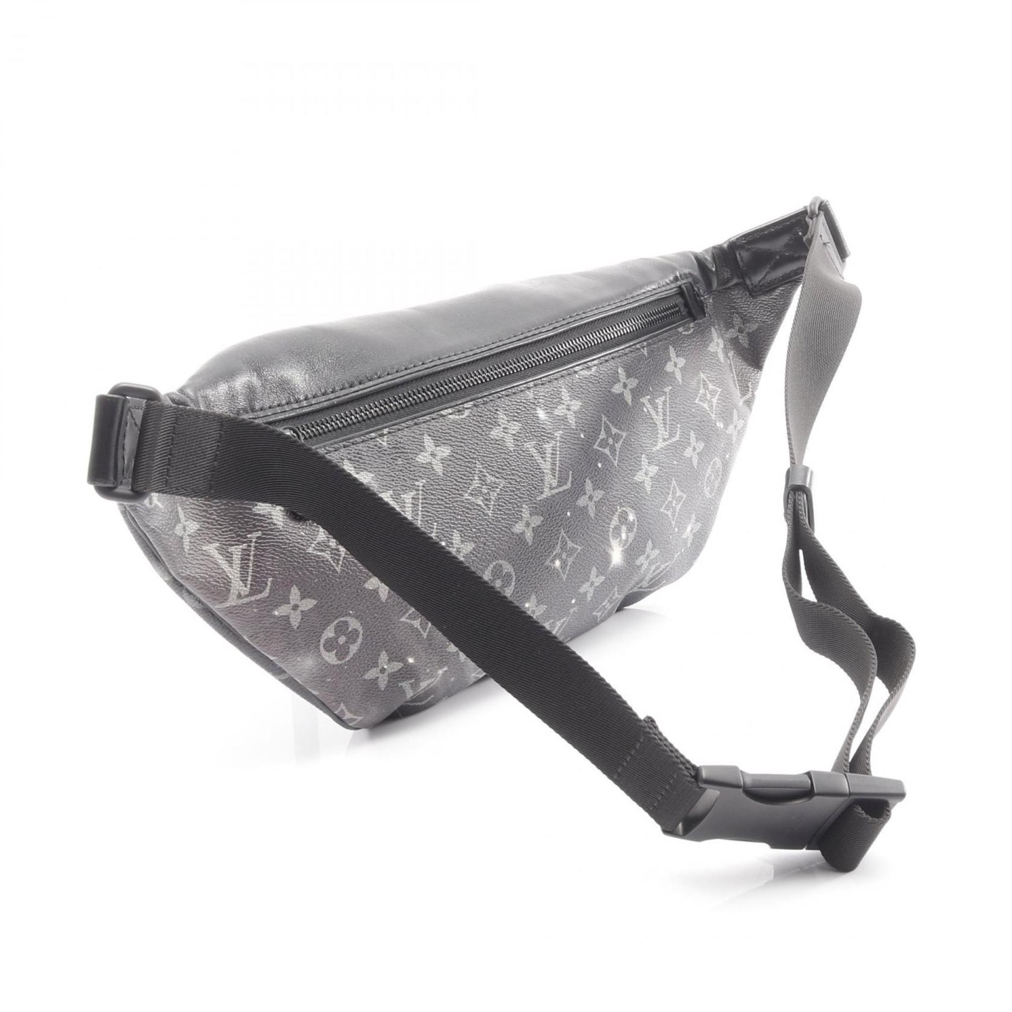 Louis Vuitton Black Gray Coated Canvas Fanny Pack