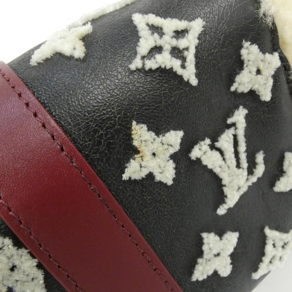 Louis Vuitton Black Ivory Rouge Leather Boston Bag