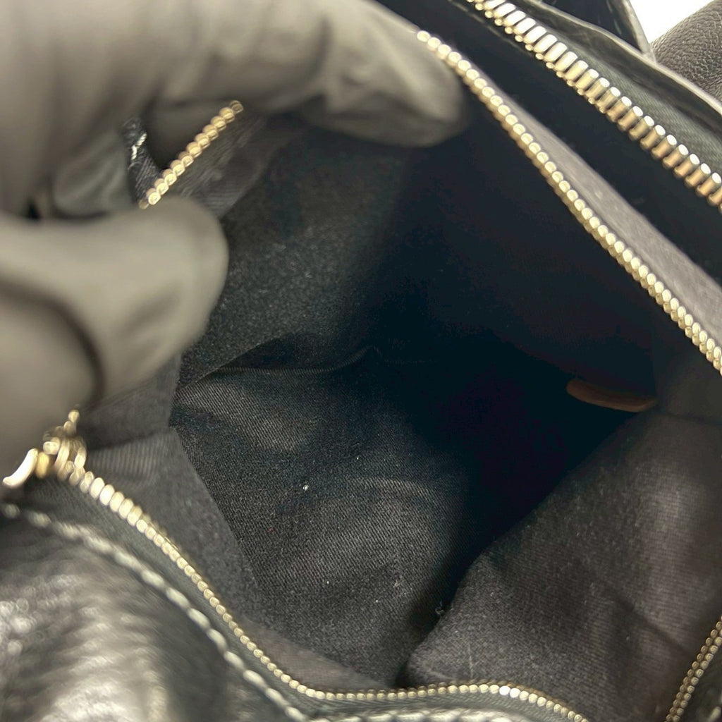 Chloé Black Leather Handbag Tote Bag (Pre-Owned)