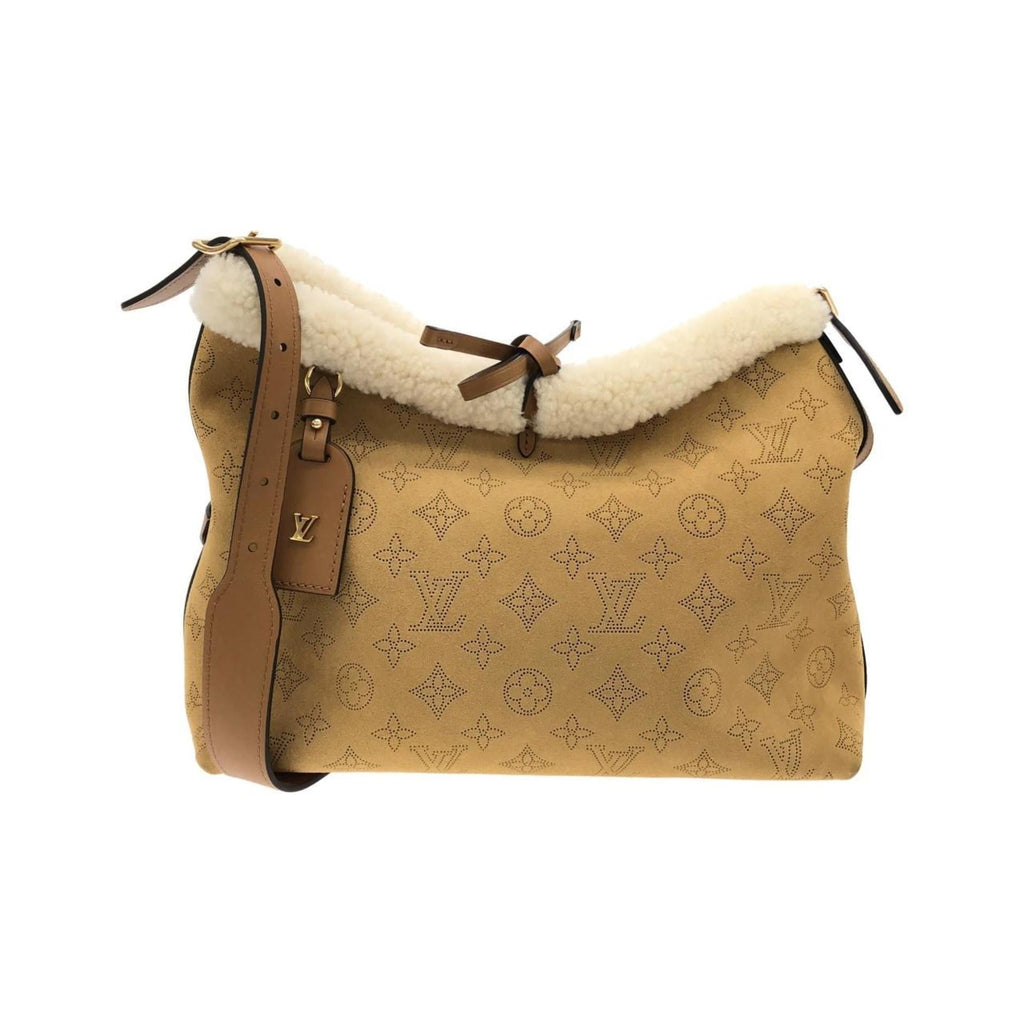 Louis Vuitton Beige Leather Shoulder Bag