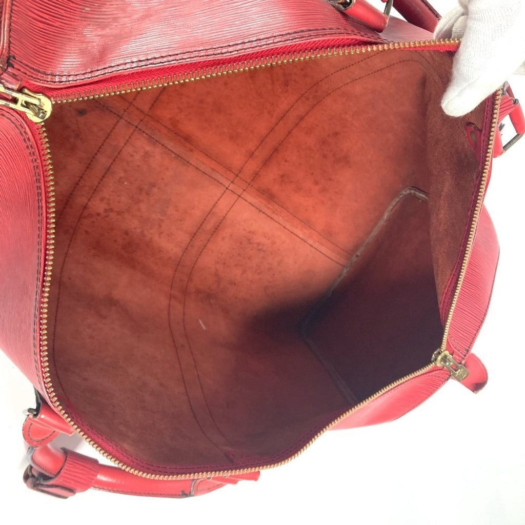 Louis Vuitton Epi Castilian Red Red Color Epi Leather Boston Bag Handbag