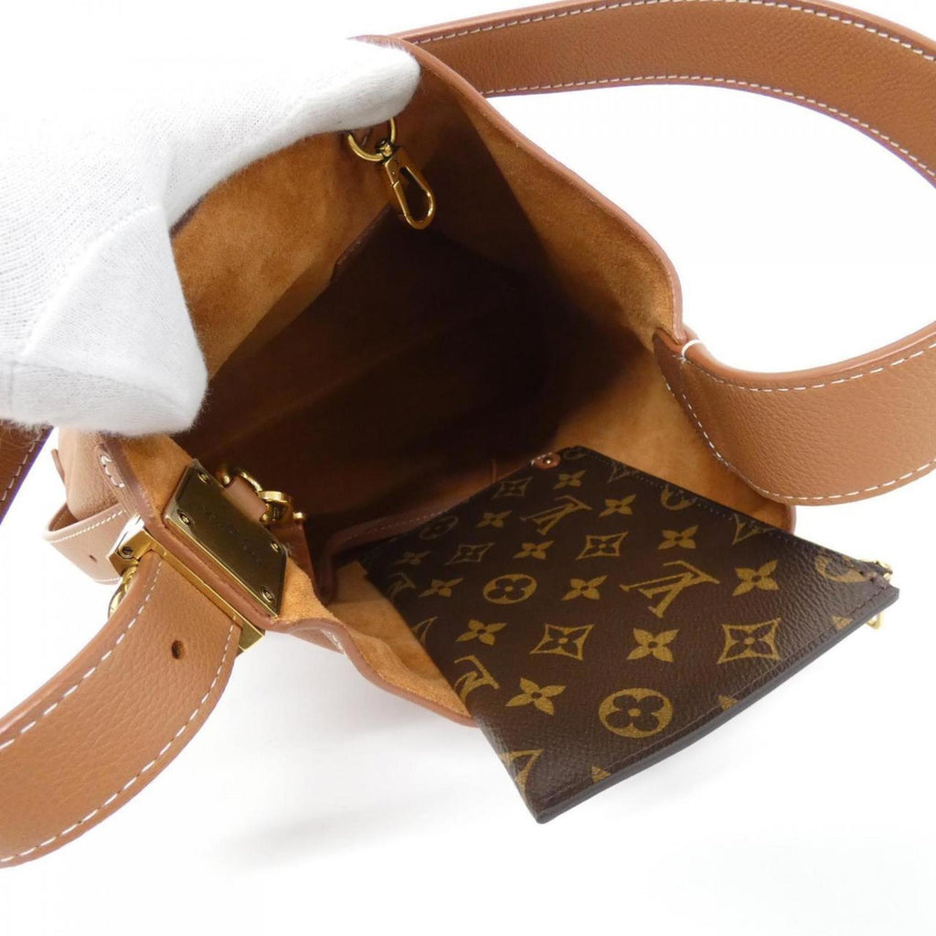 Louis Vuitton Cognac Leather Shoulder Bag