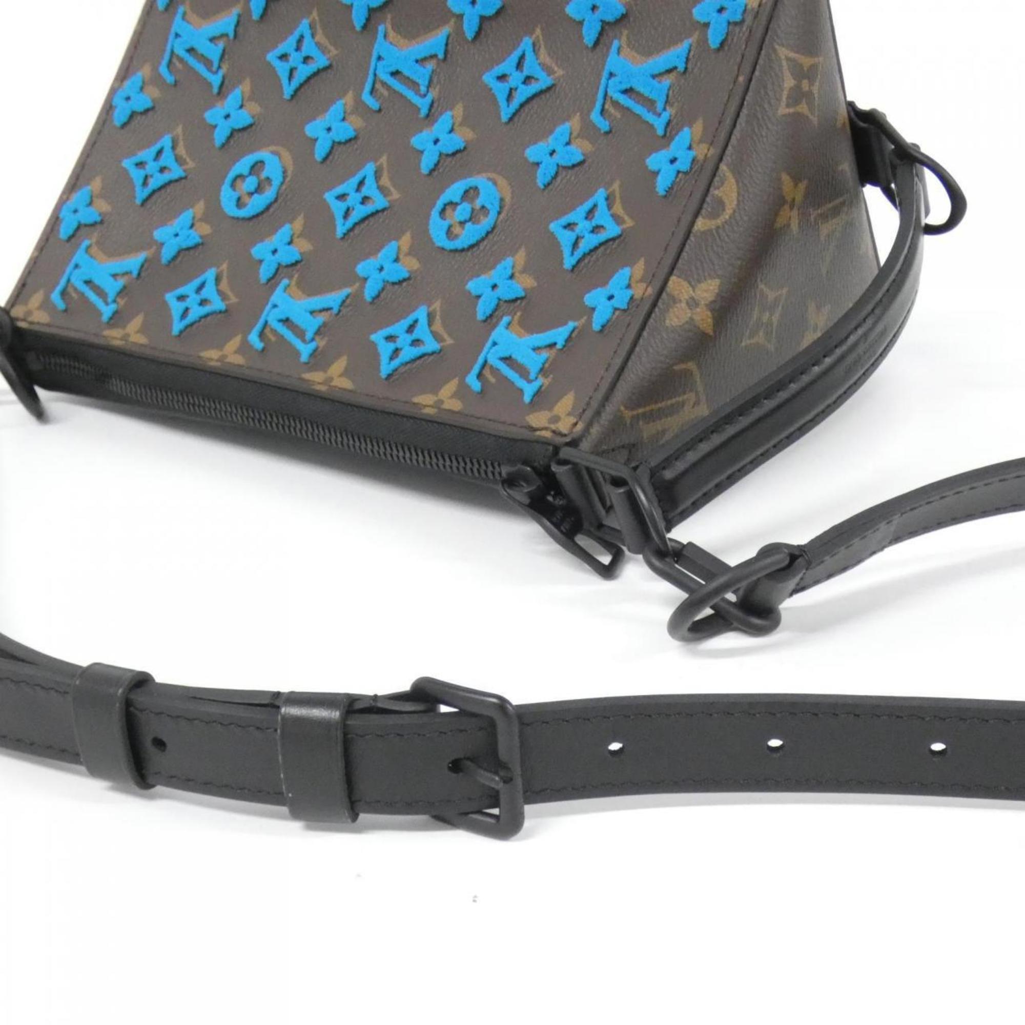 Louis Vuitton Marron Turquoise Coated Canvas Shoulder Bag