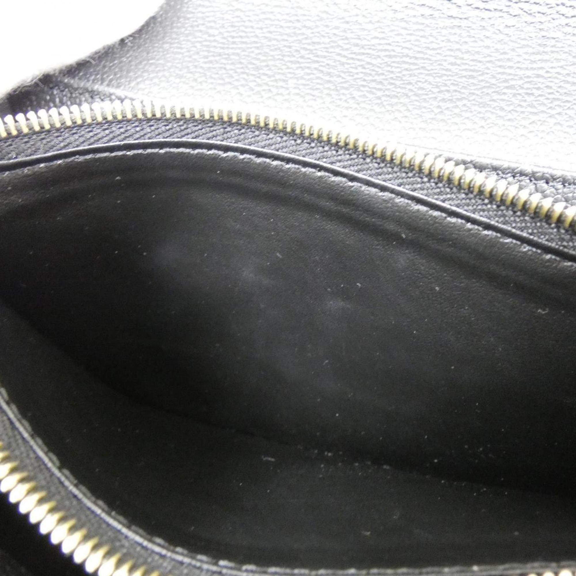 Louis Vuitton Black Leather Long Wallet