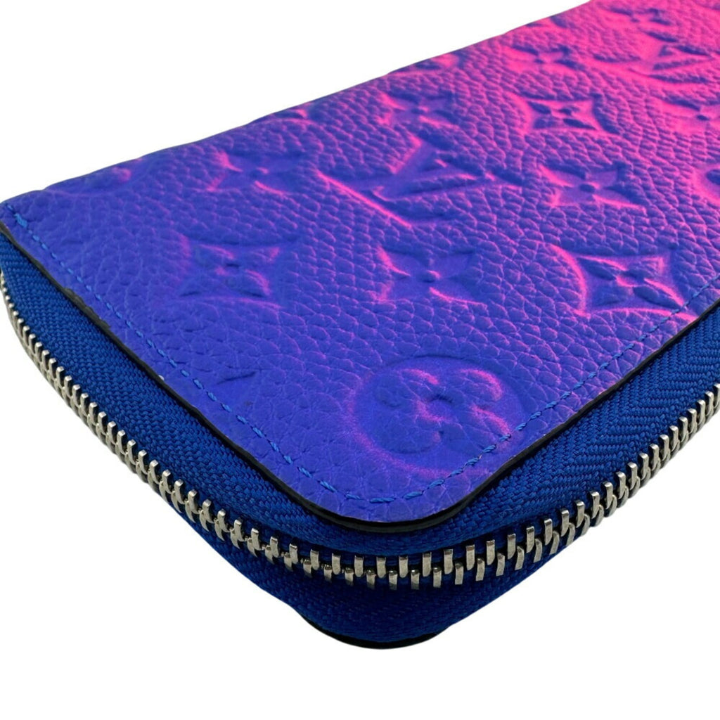 Louis Vuitton Blue Pink Leather Long Wallet