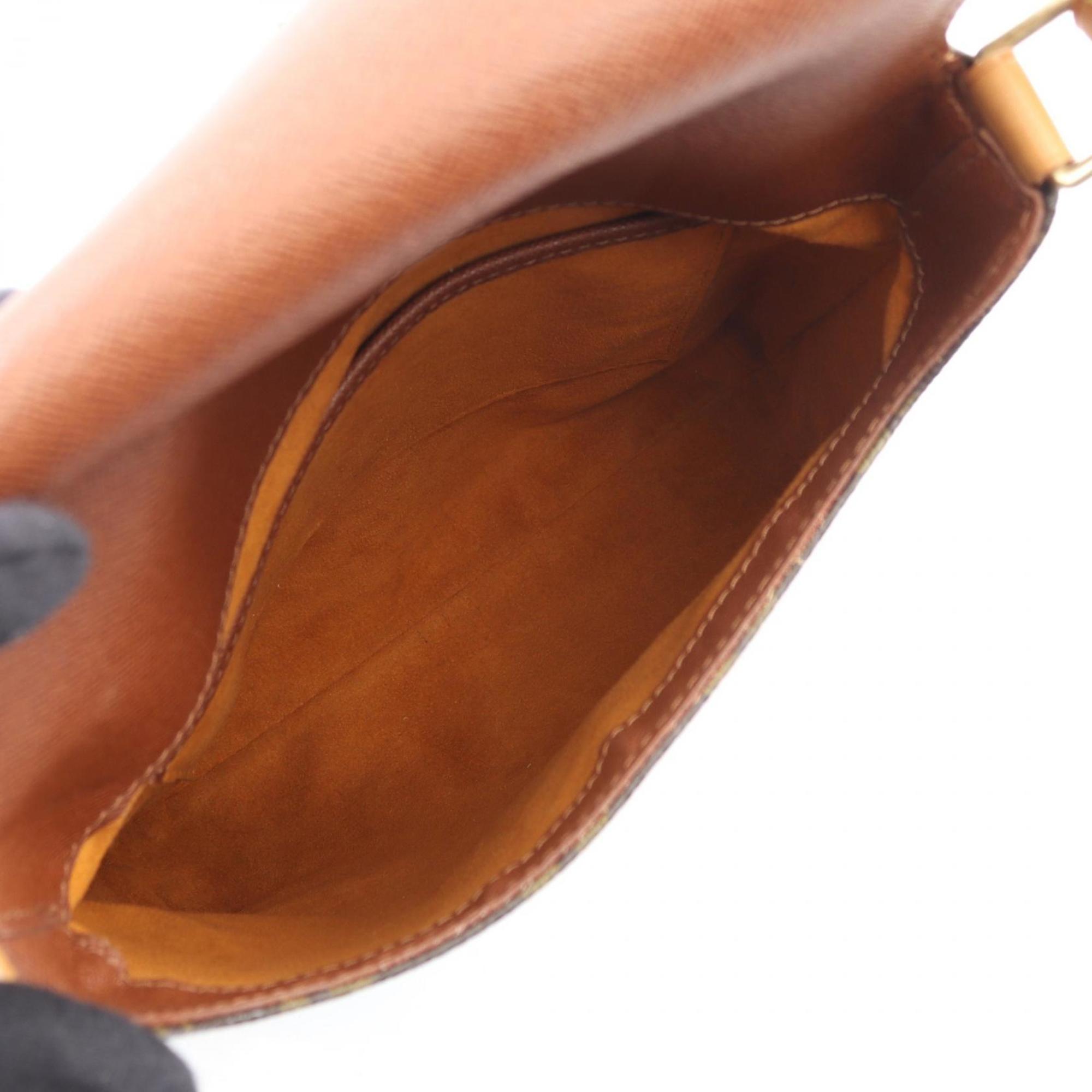 Louis Vuitton Brown Monogram Coated Canvas Leather Handbag Shoulder Bag