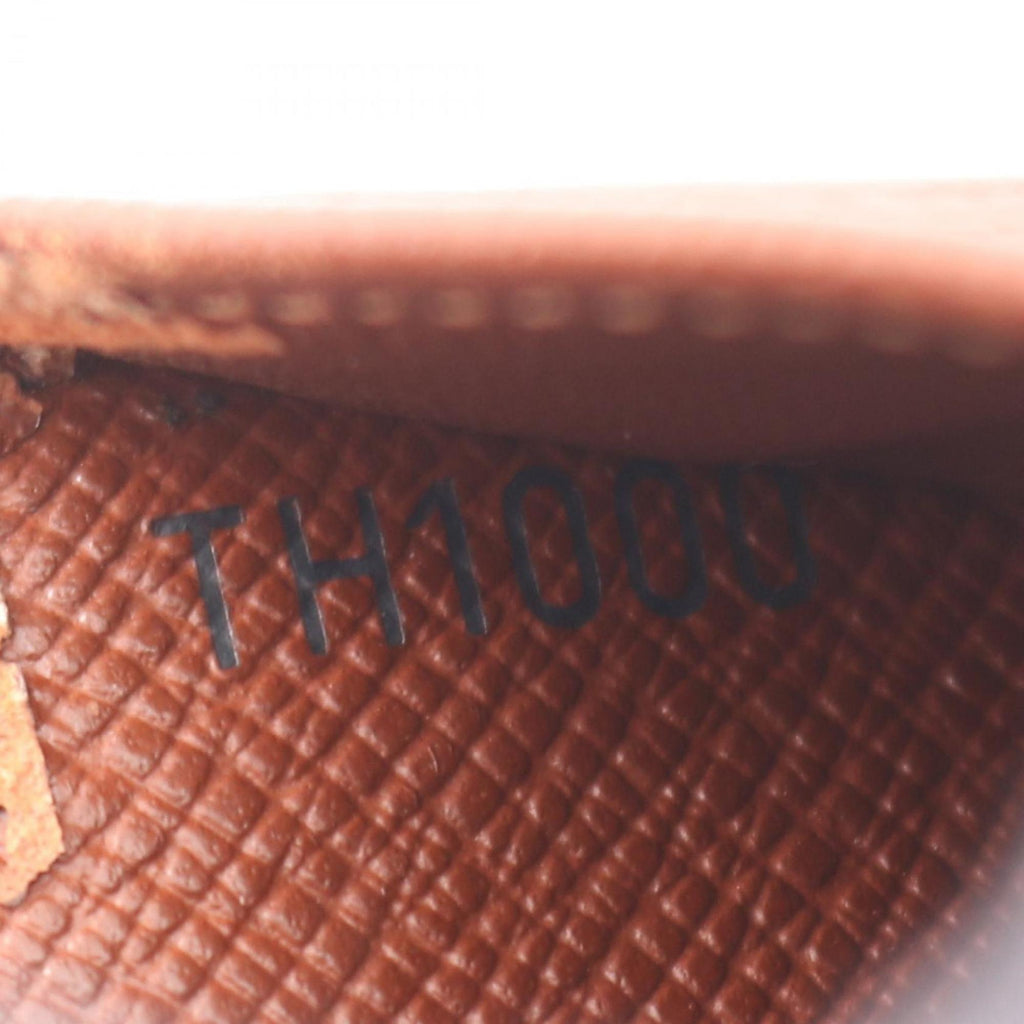 Louis Vuitton Brown Coated Canvas Wallet (Tri-Fold)