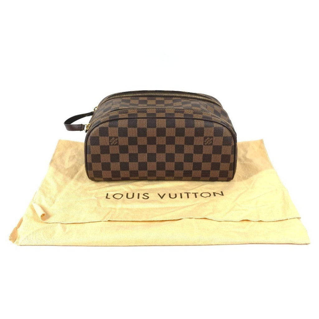 Louis Vuitton Brown Ebene Damier Canvas Pouch