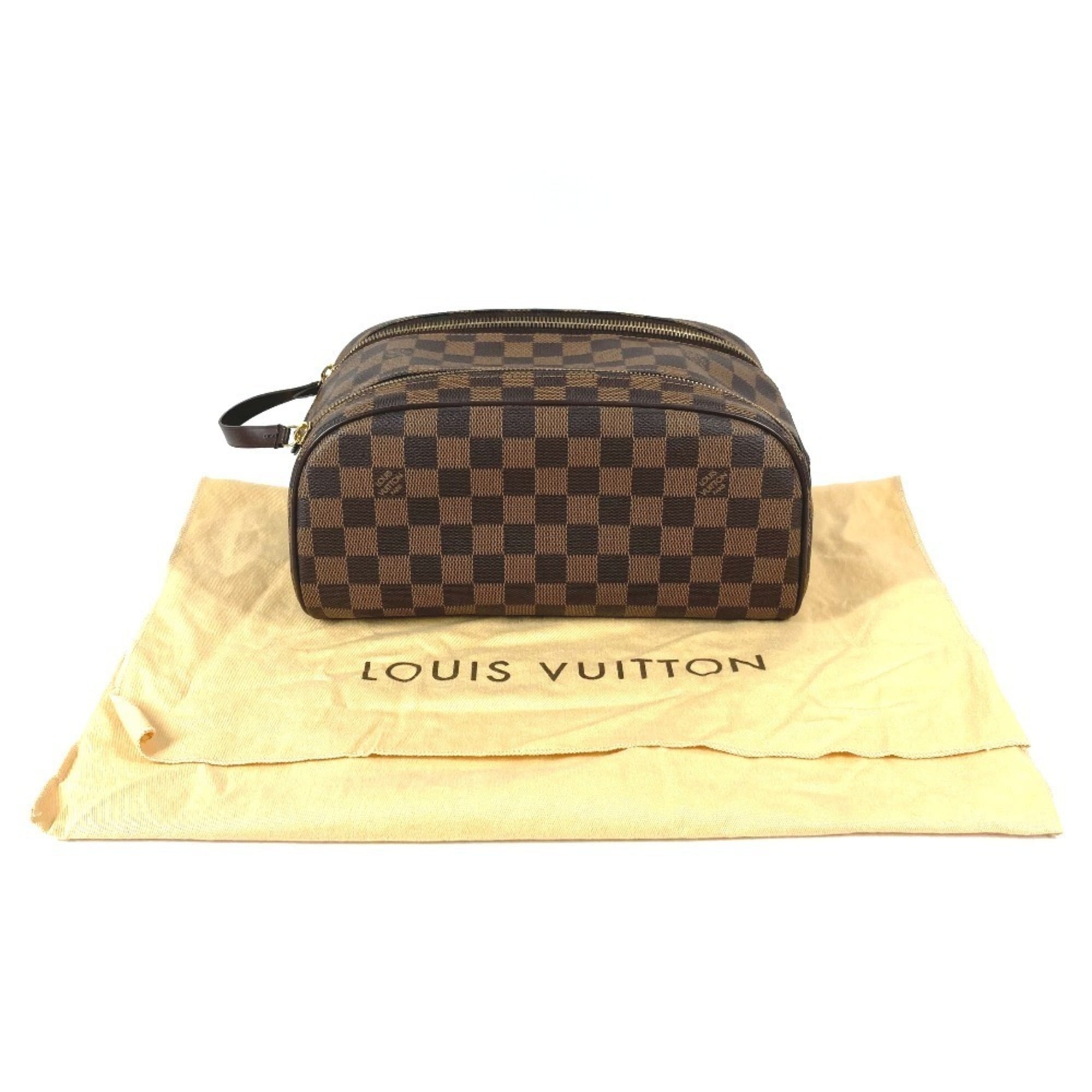 Louis Vuitton Brown Ebene Damier Canvas Pouch
