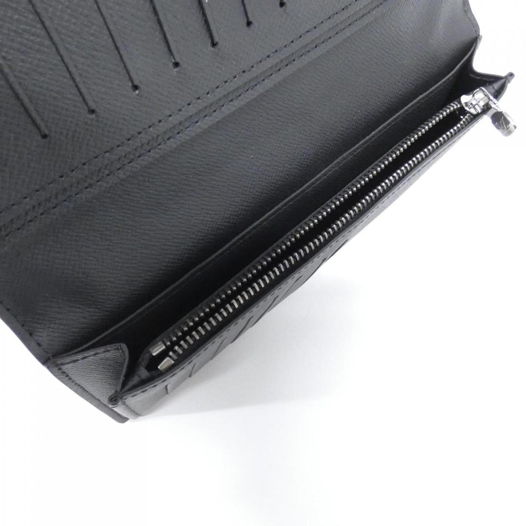Louis Vuitton Black Coated Canvas Long Wallet