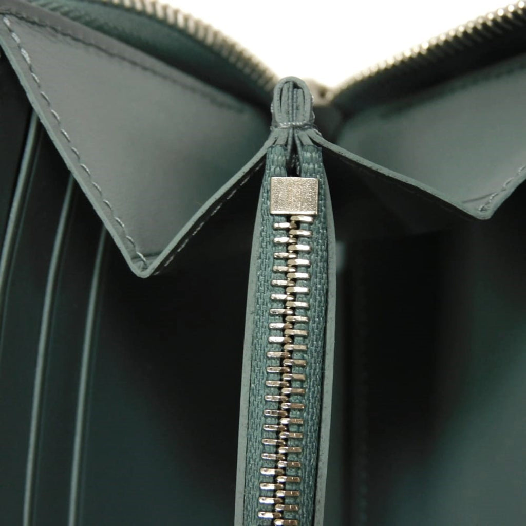 Louis Vuitton Green Leather Long Wallet