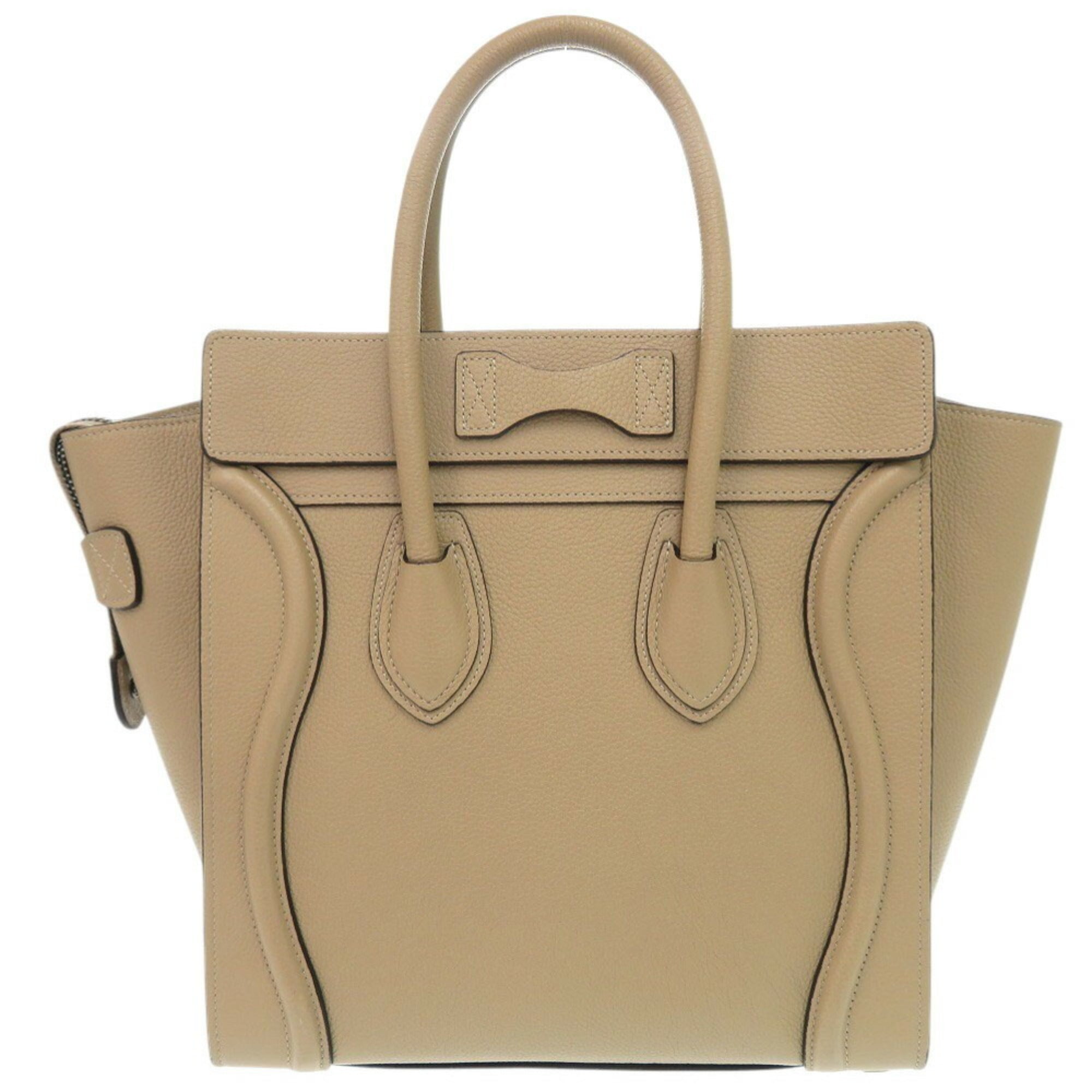 Celine Beige Leather Handbag