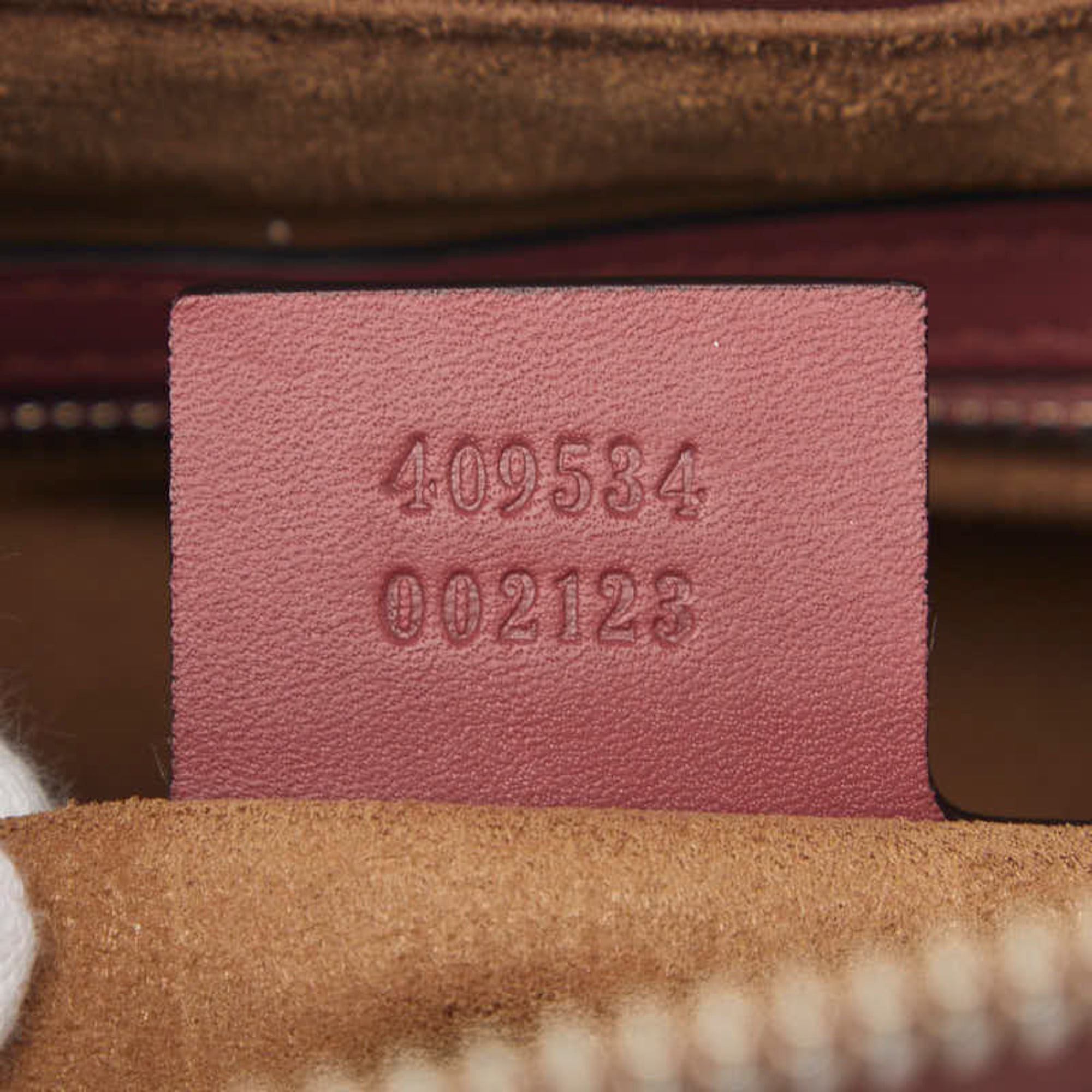 Gucci Beige Pink Gold Pvc Leather Handbag (Pre-Owned)