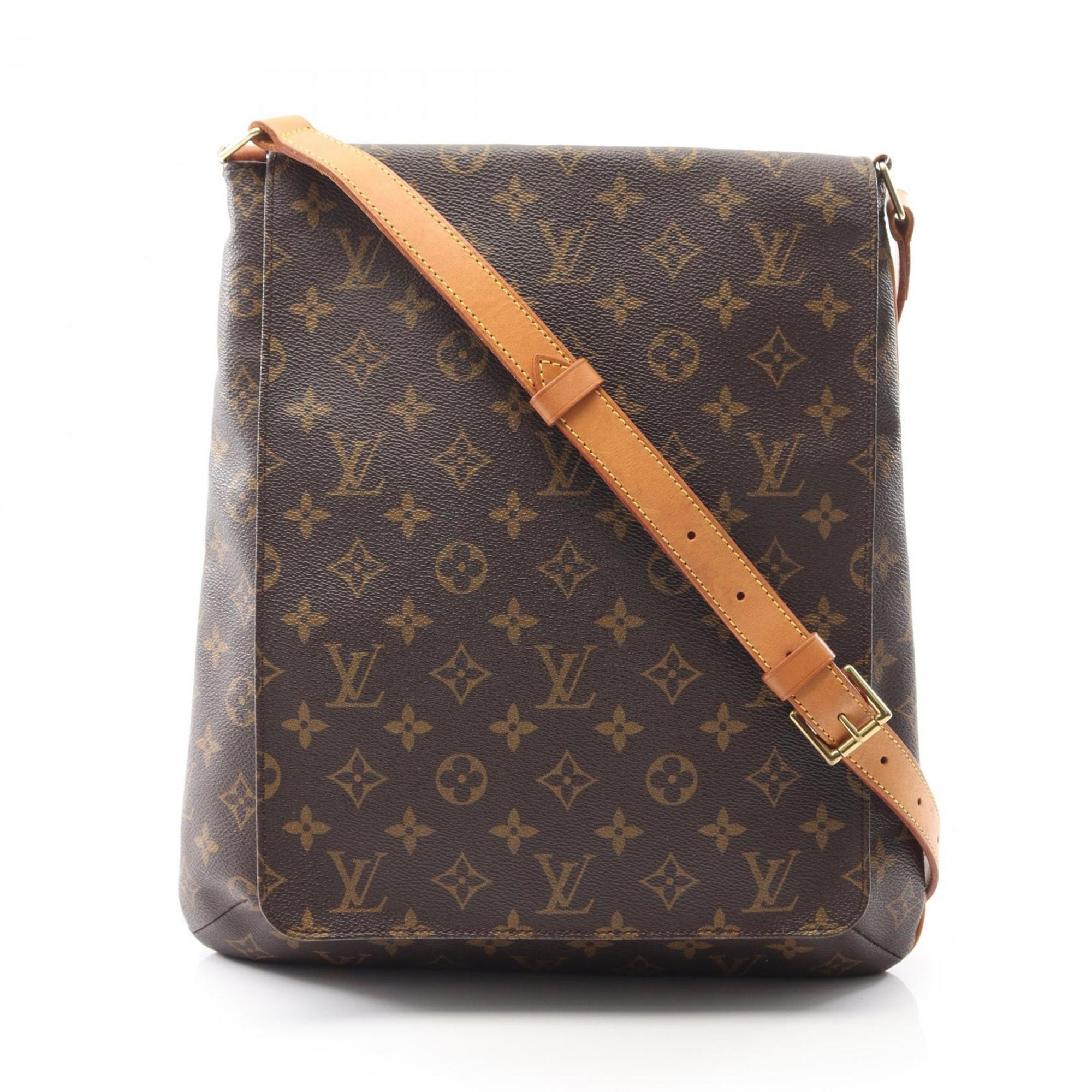 Louis Vuitton Brown Pvc Leather Shoulder Bag