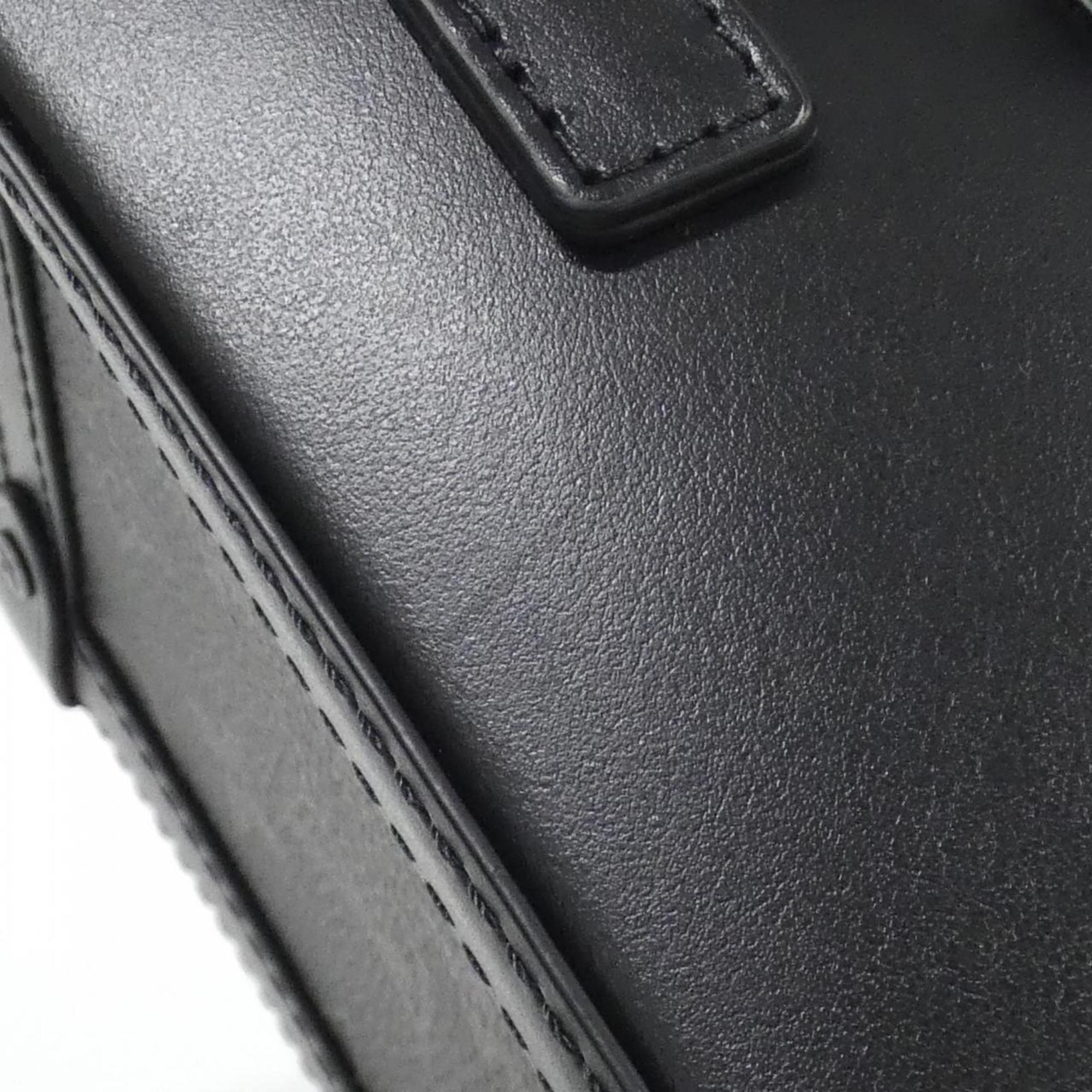 Louis Vuitton Black Coated Canvas Shoulder Bag
