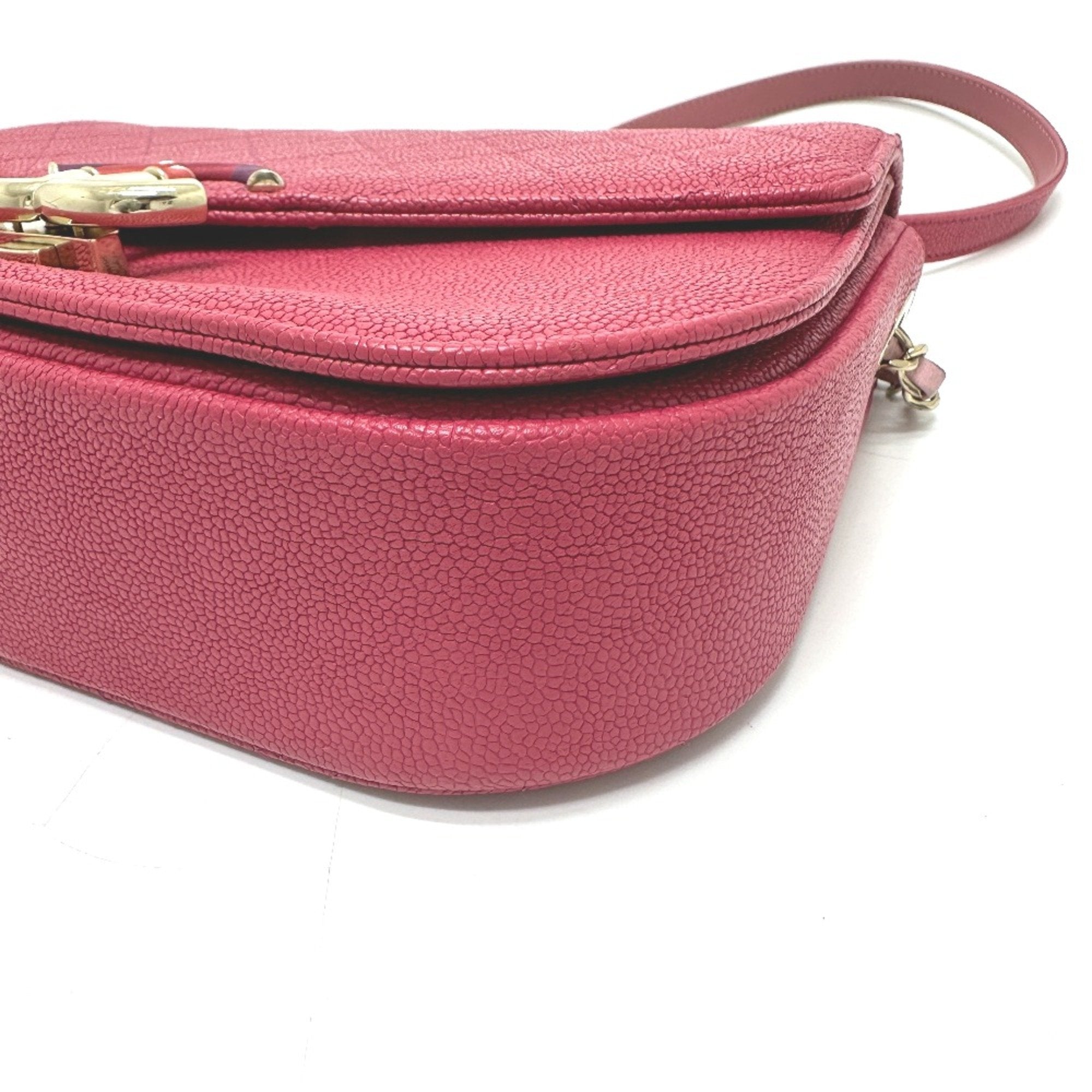 Chanel Pink Leather Shoulder Bag