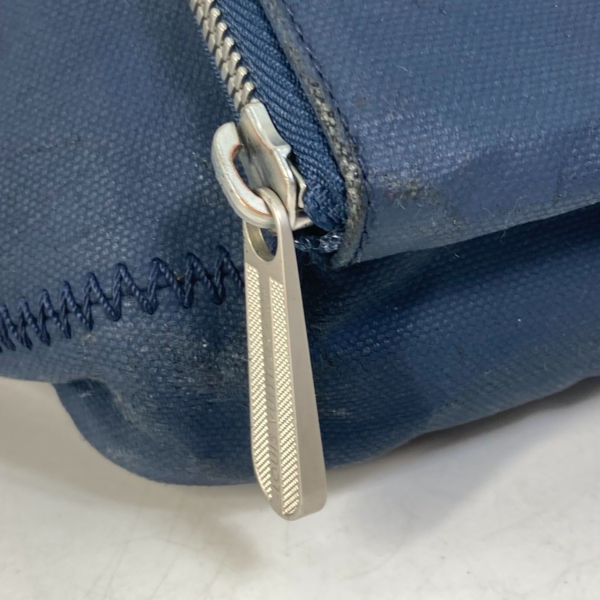 Louis Vuitton Blue Metal Sling Bag