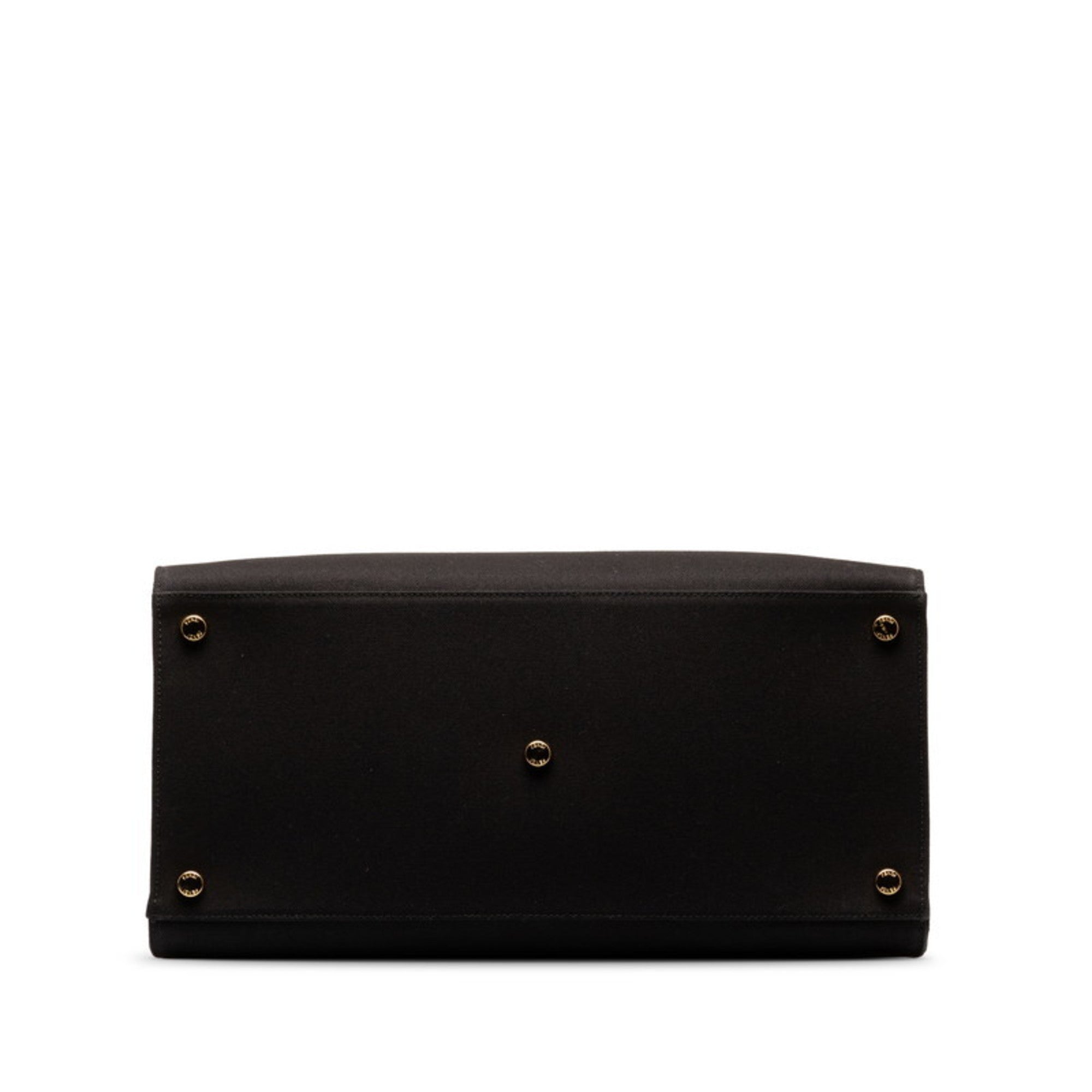 Fendi Black Canvas Shoulder Bag Tote Bag