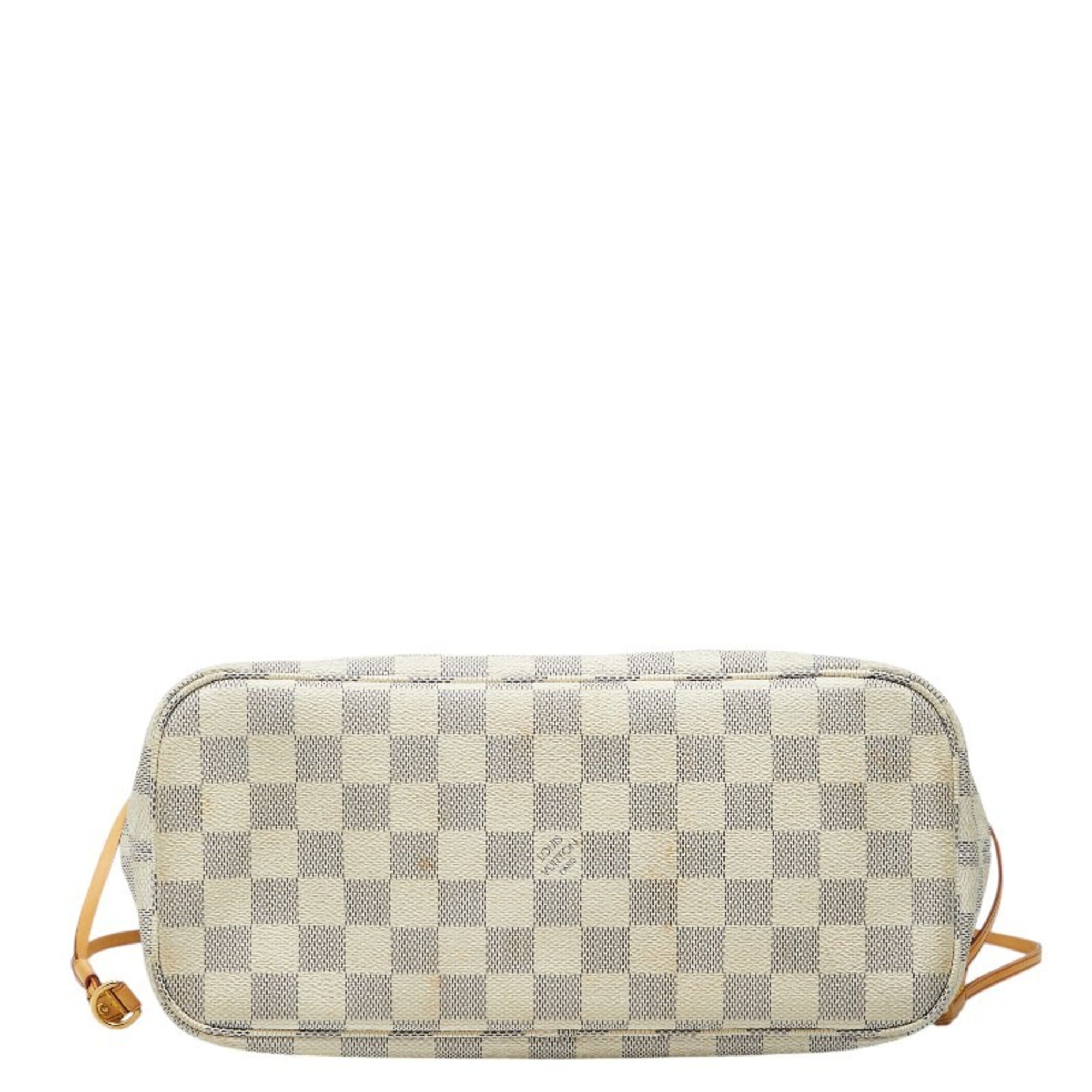Louis Vuitton White Pvc Leather Tote Bag