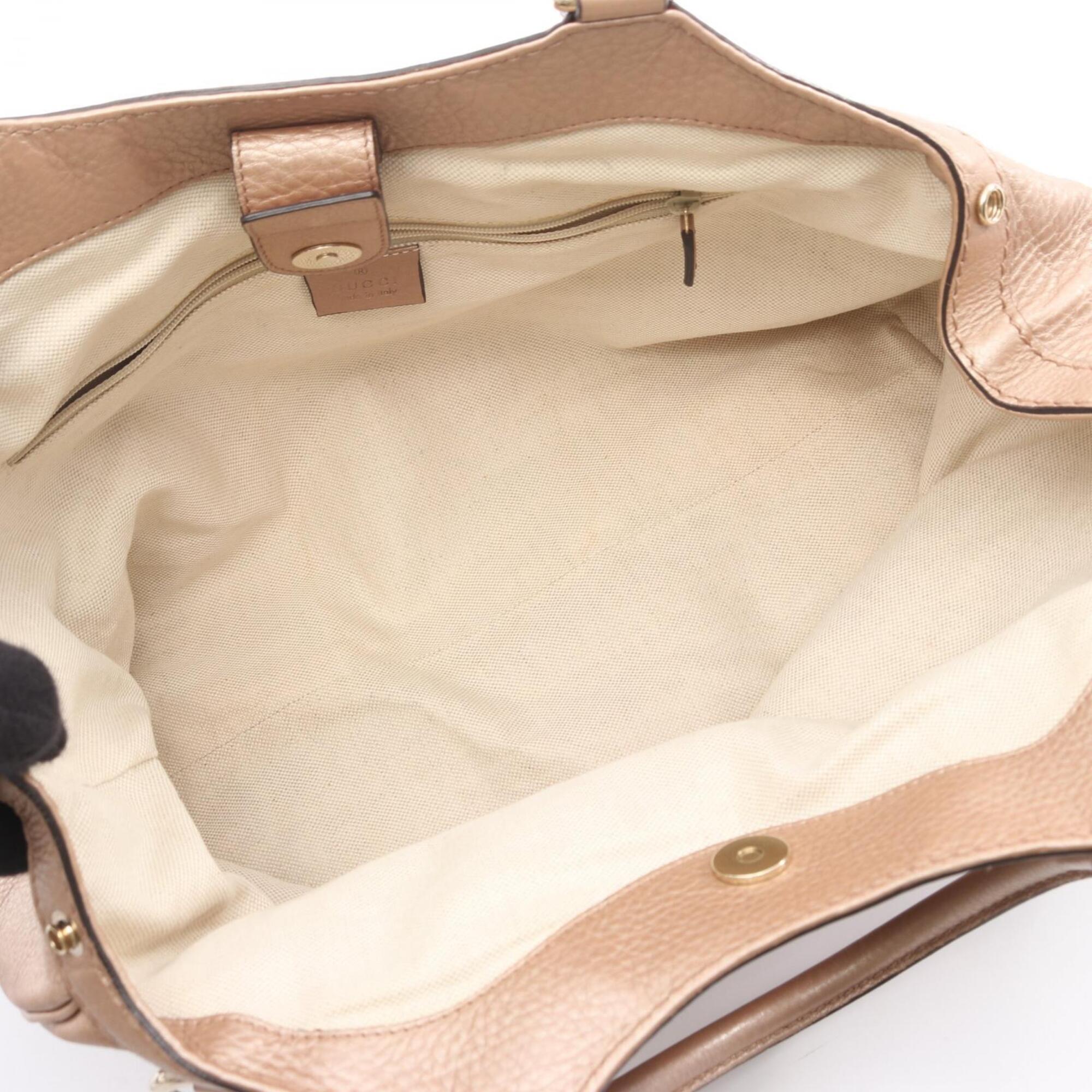 Gucci Beige Leather Handbag (Pre-Owned)