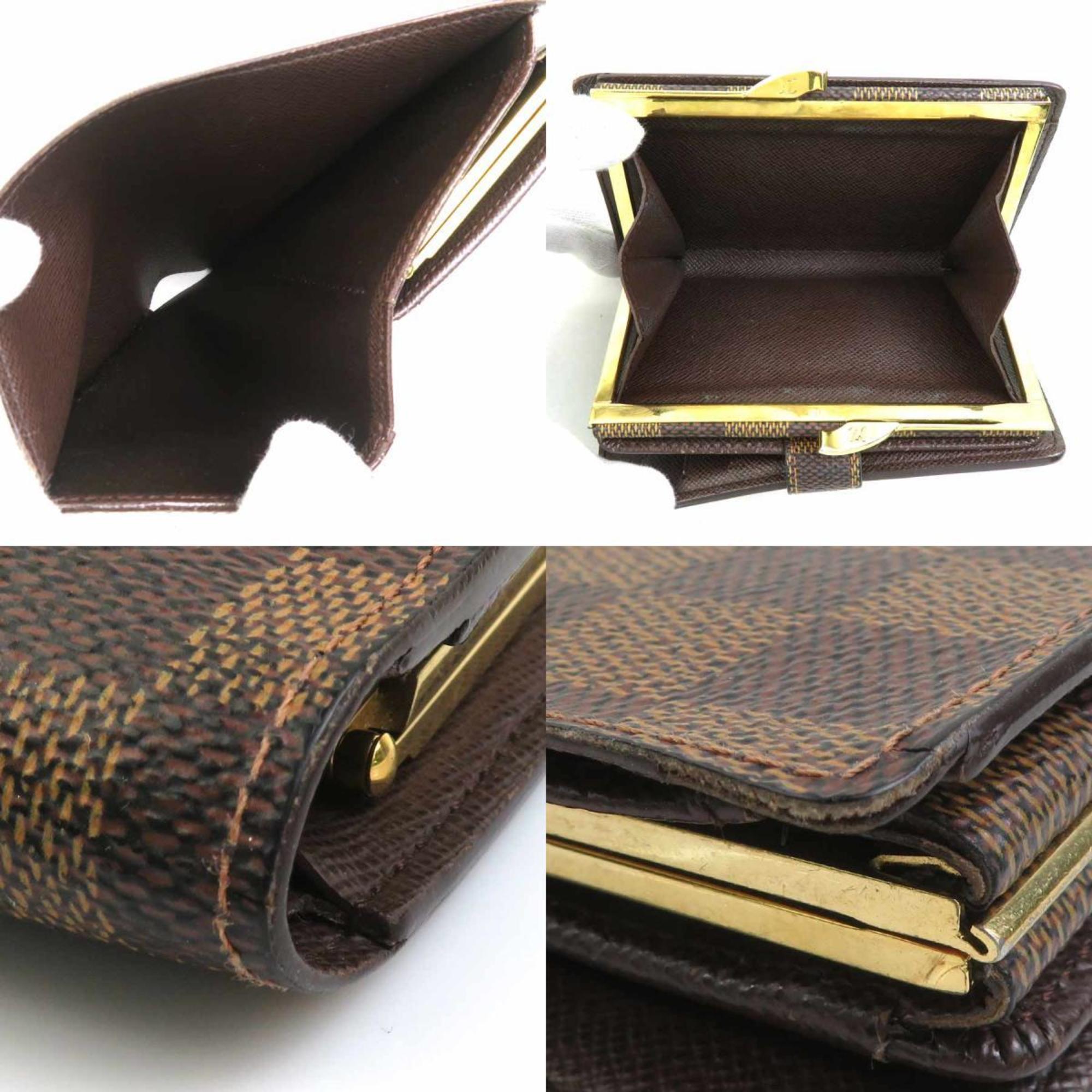 Louis Vuitton Damier Brown Damier Canvas Galle Damier Canvas Wallet
